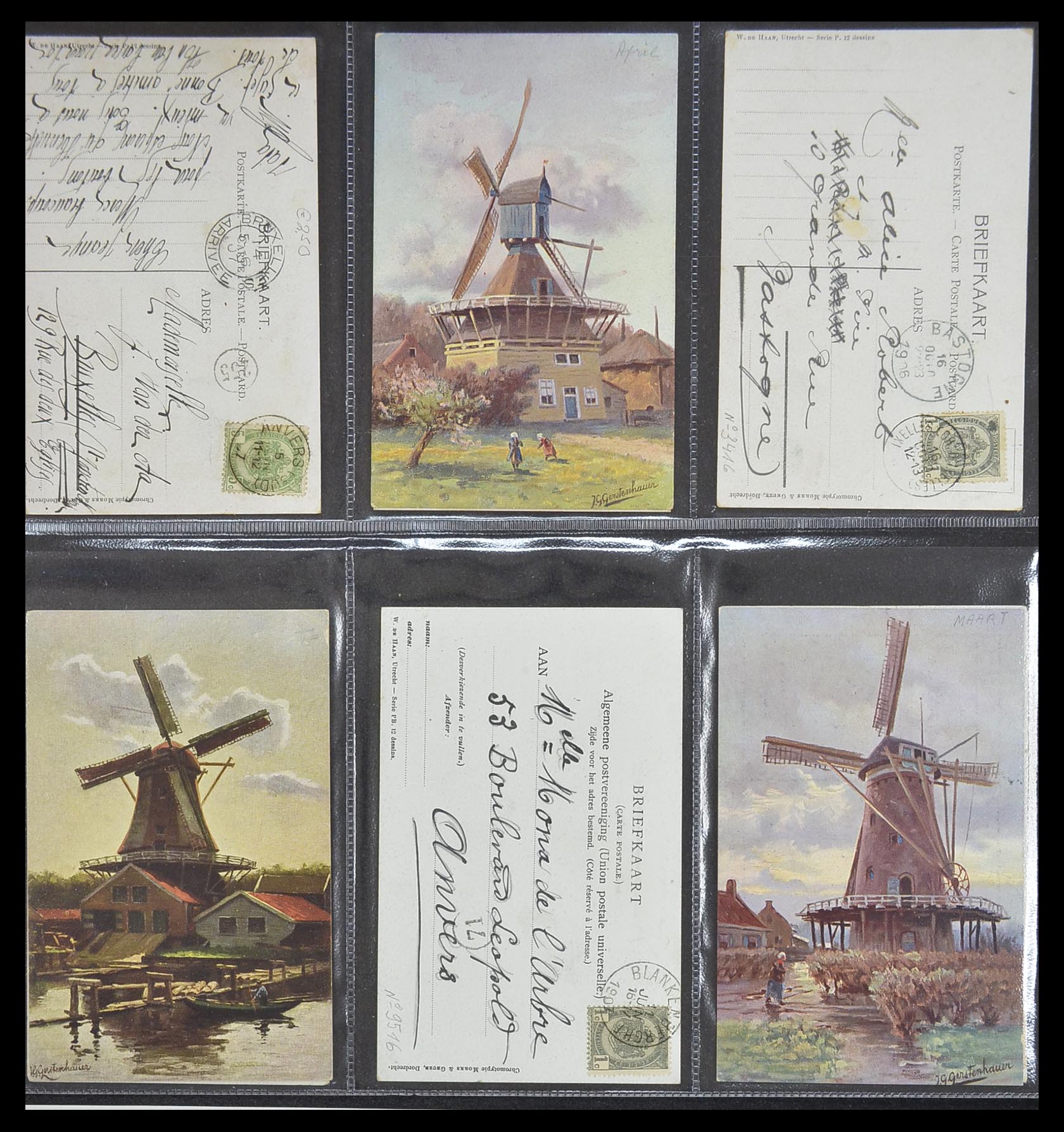 33928 096 - Postzegelverzameling 33928 Nederland ansichtkaarten 1910-1930.