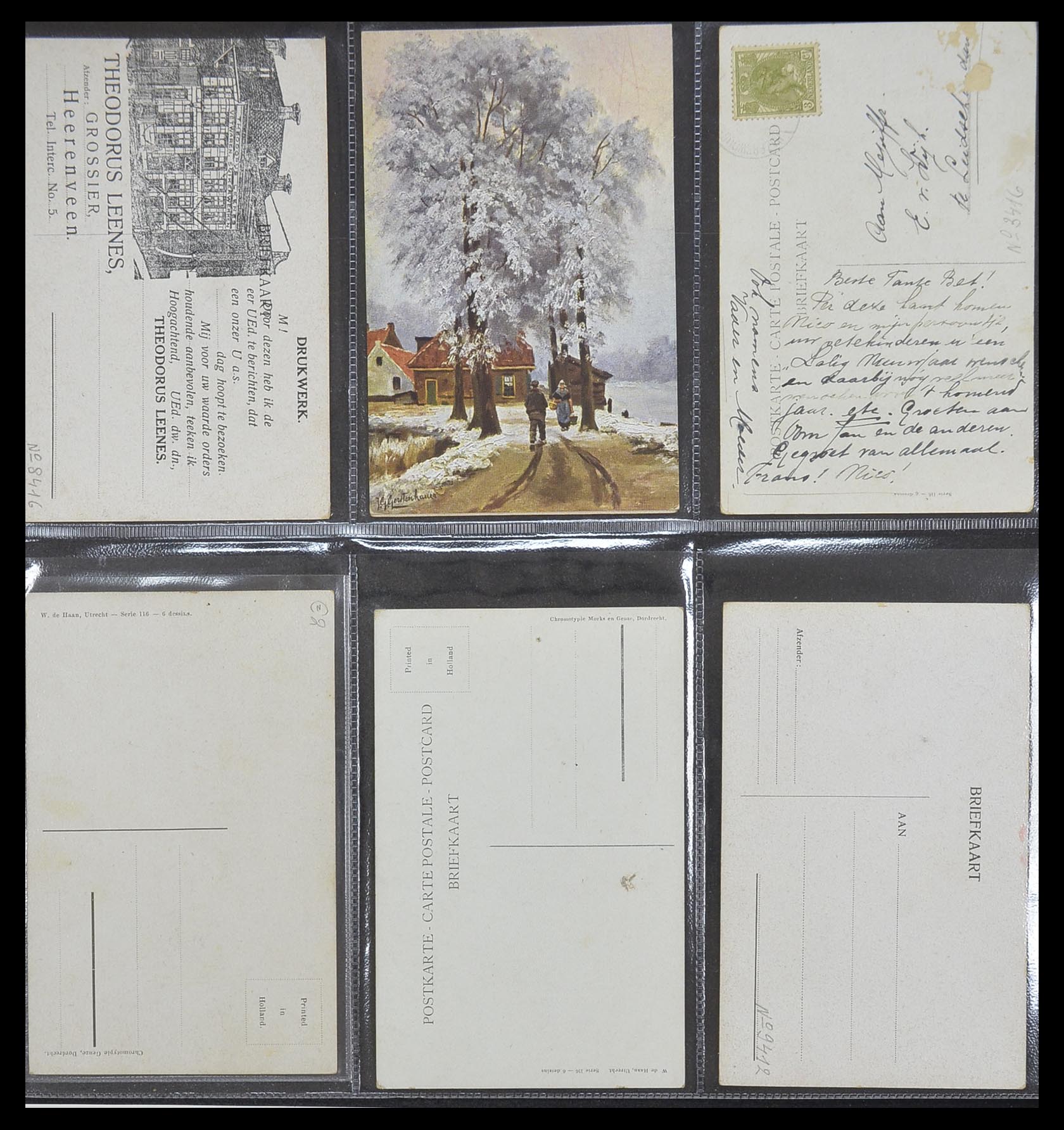 33928 100 - Postzegelverzameling 33928 Nederland ansichtkaarten 1910-1930.