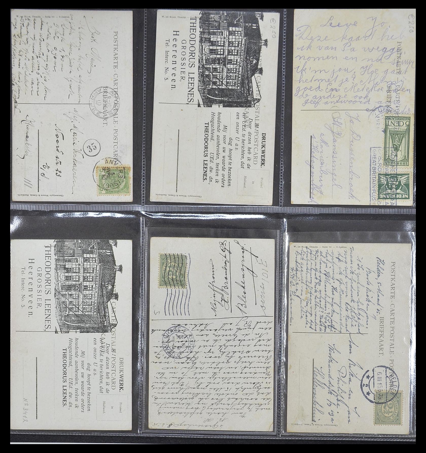 33928 104 - Postzegelverzameling 33928 Nederland ansichtkaarten 1910-1930.