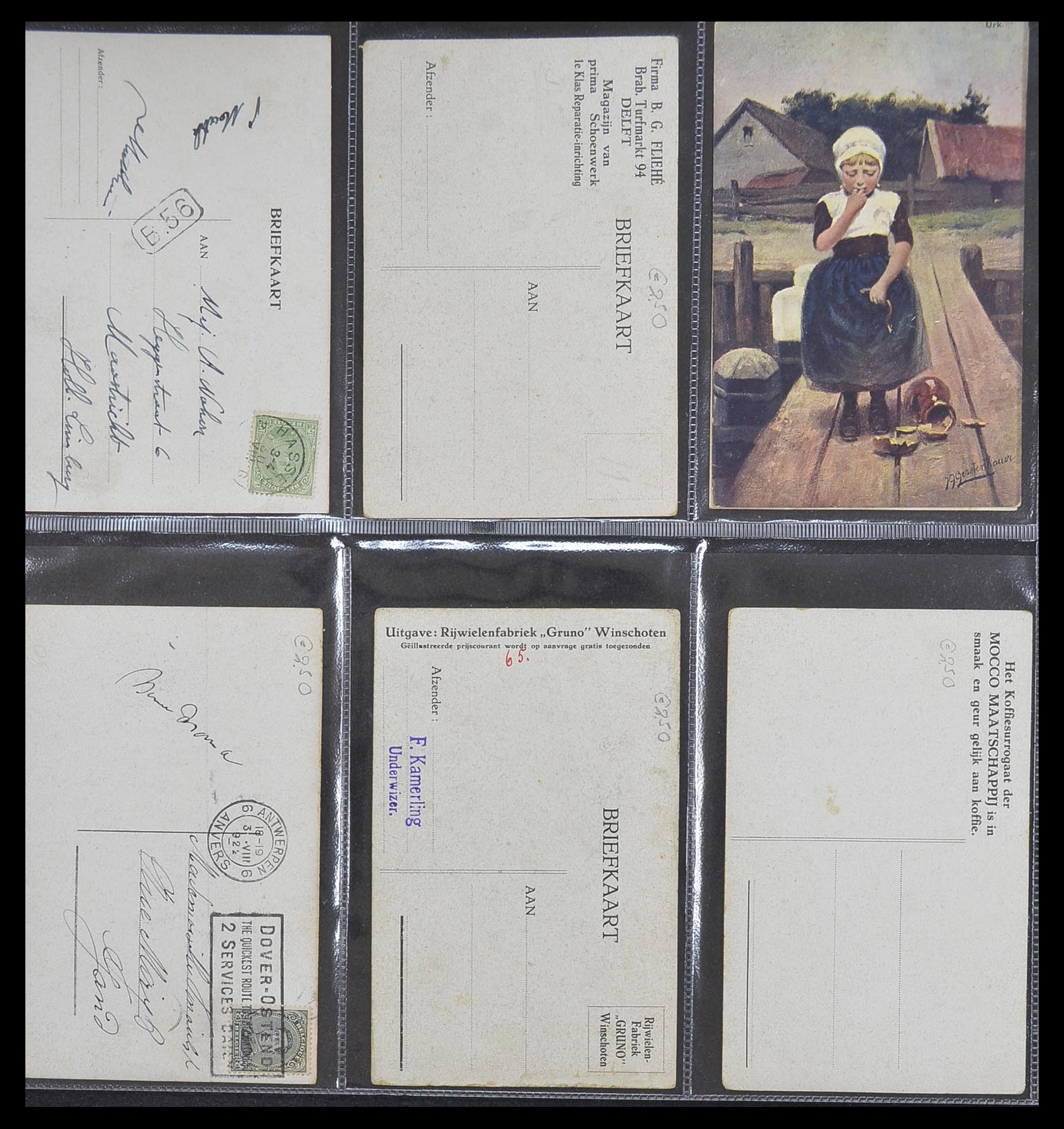 33928 112 - Postzegelverzameling 33928 Nederland ansichtkaarten 1910-1930.