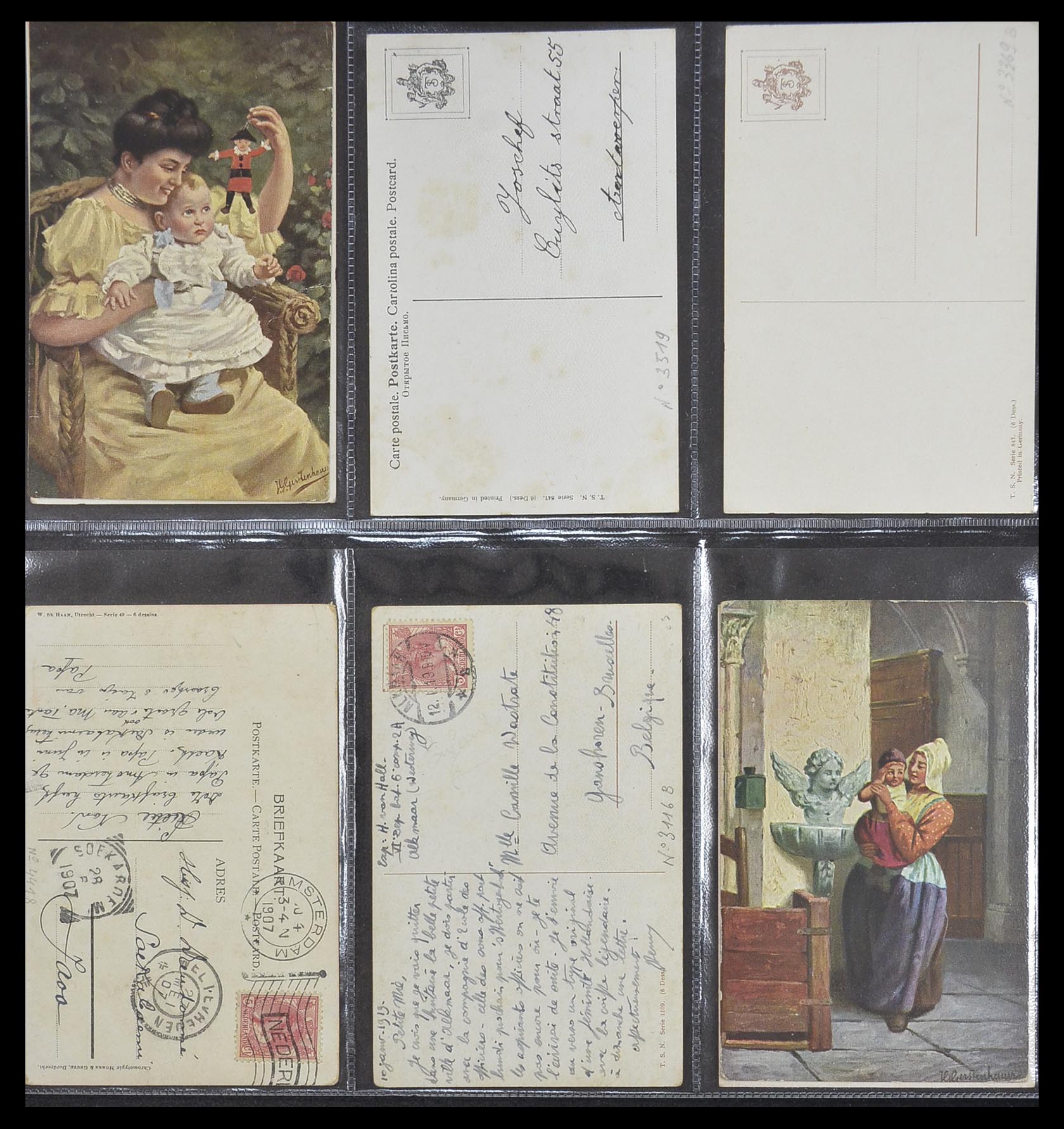 33928 114 - Postzegelverzameling 33928 Nederland ansichtkaarten 1910-1930.