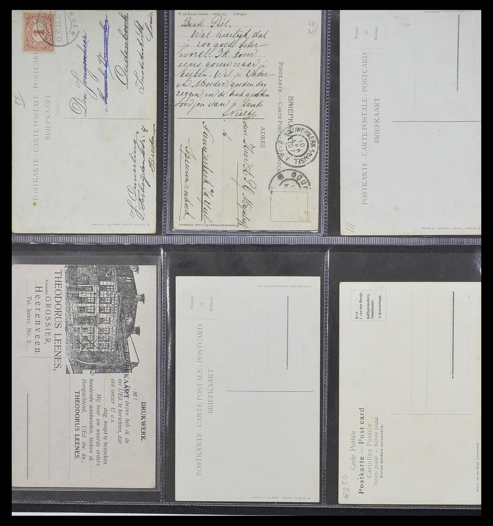 33928 142 - Postzegelverzameling 33928 Nederland ansichtkaarten 1910-1930.