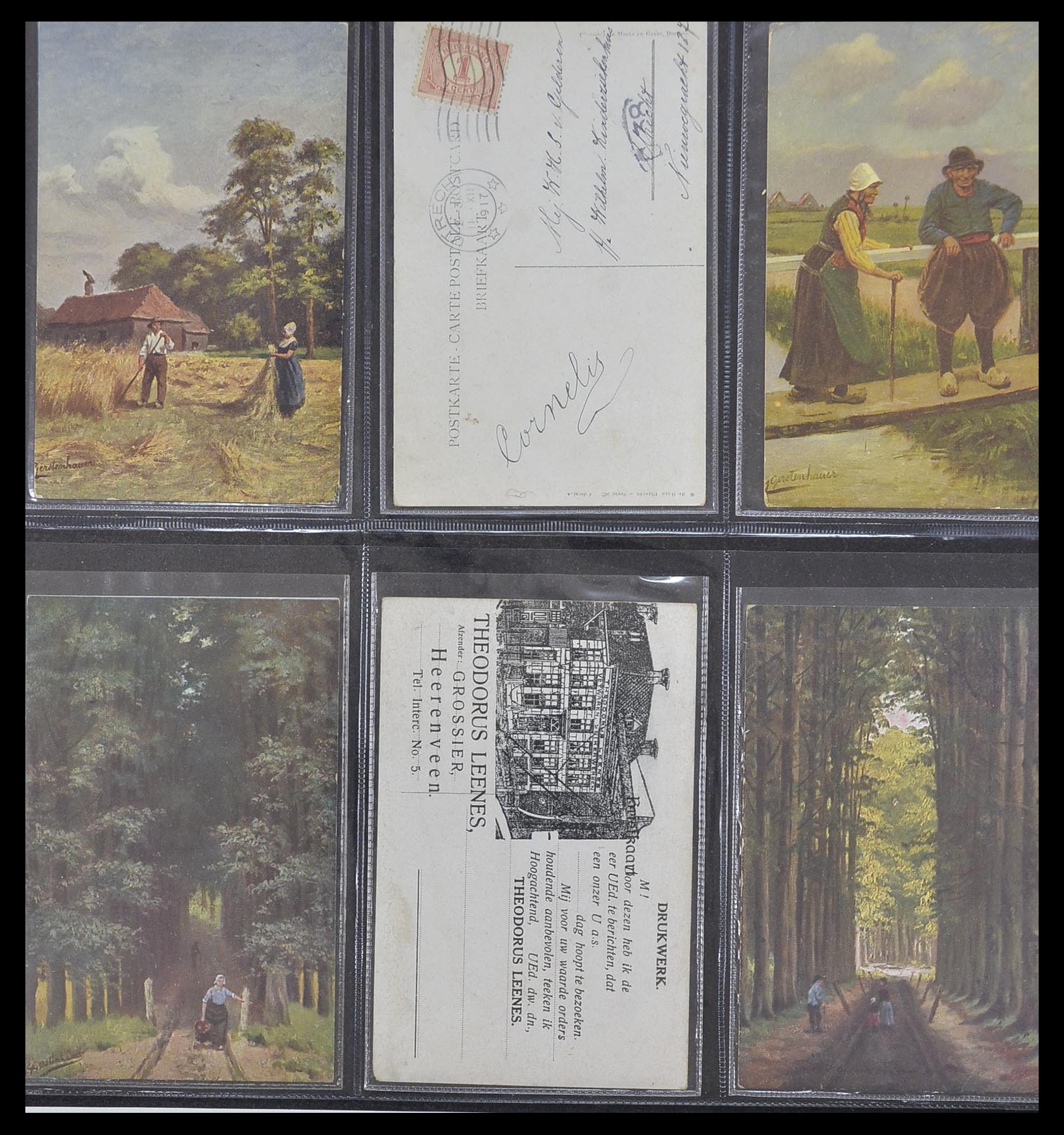 33928 143 - Postzegelverzameling 33928 Nederland ansichtkaarten 1910-1930.