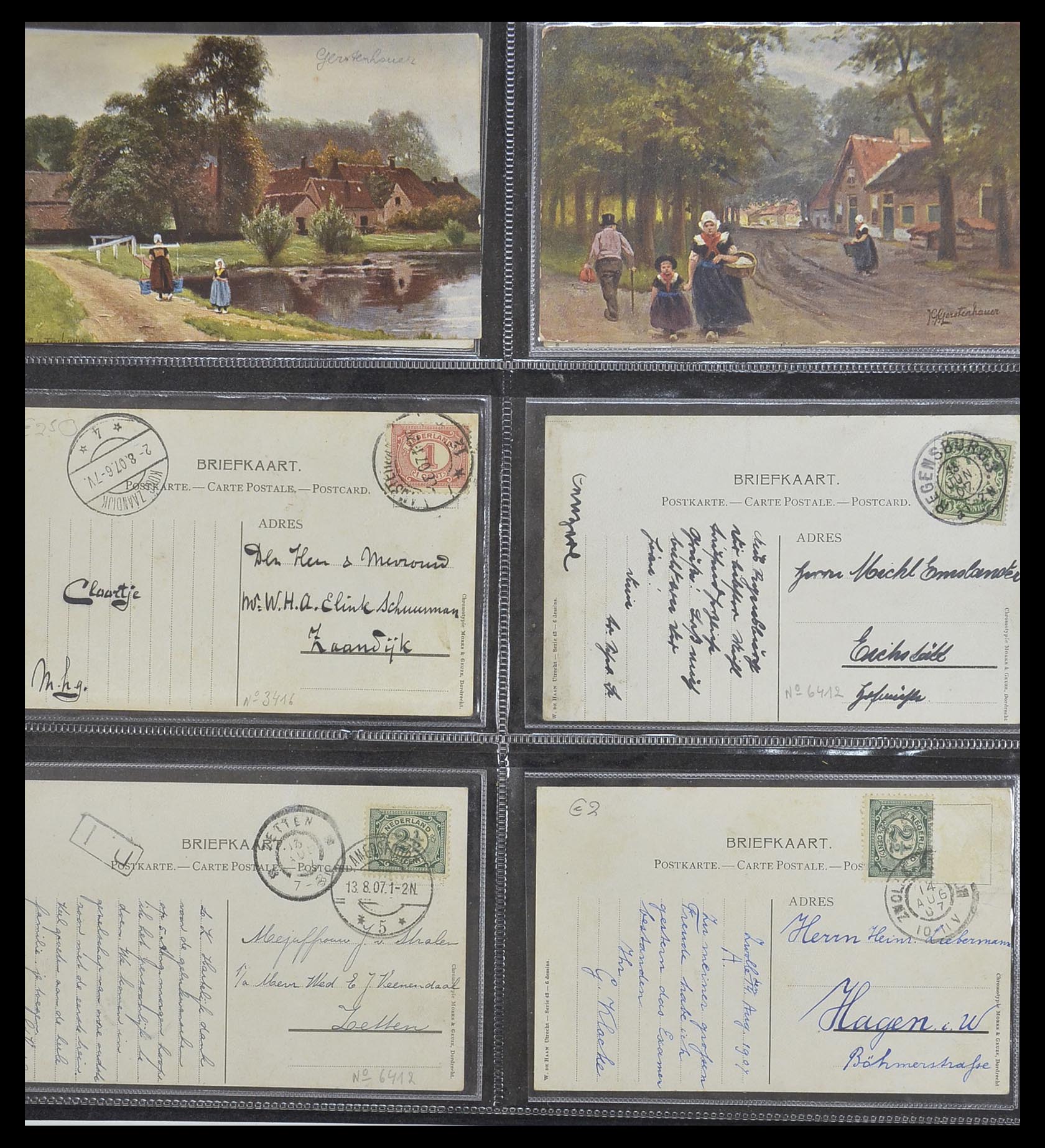 33928 158 - Postzegelverzameling 33928 Nederland ansichtkaarten 1910-1930.