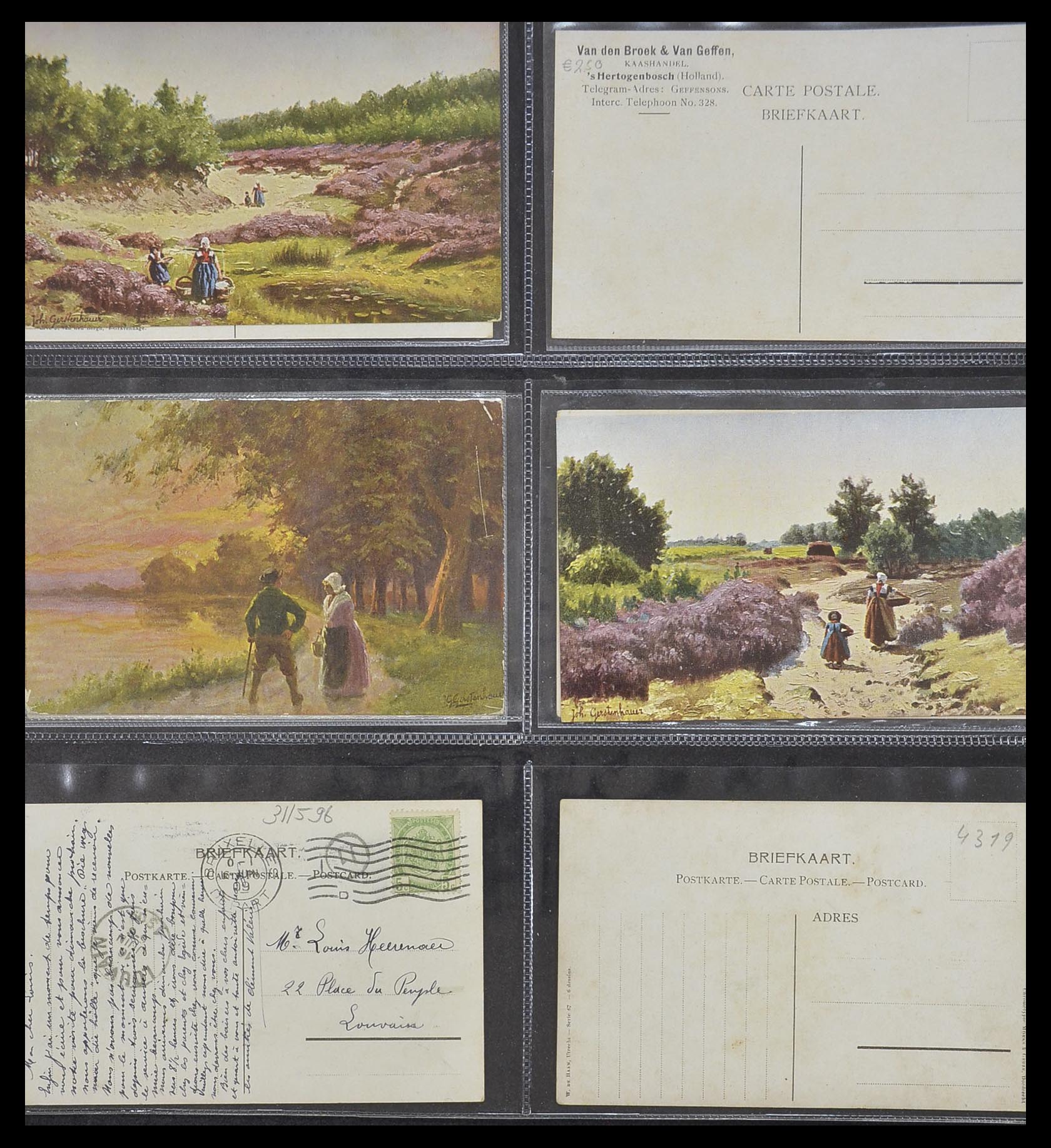 33928 168 - Postzegelverzameling 33928 Nederland ansichtkaarten 1910-1930.