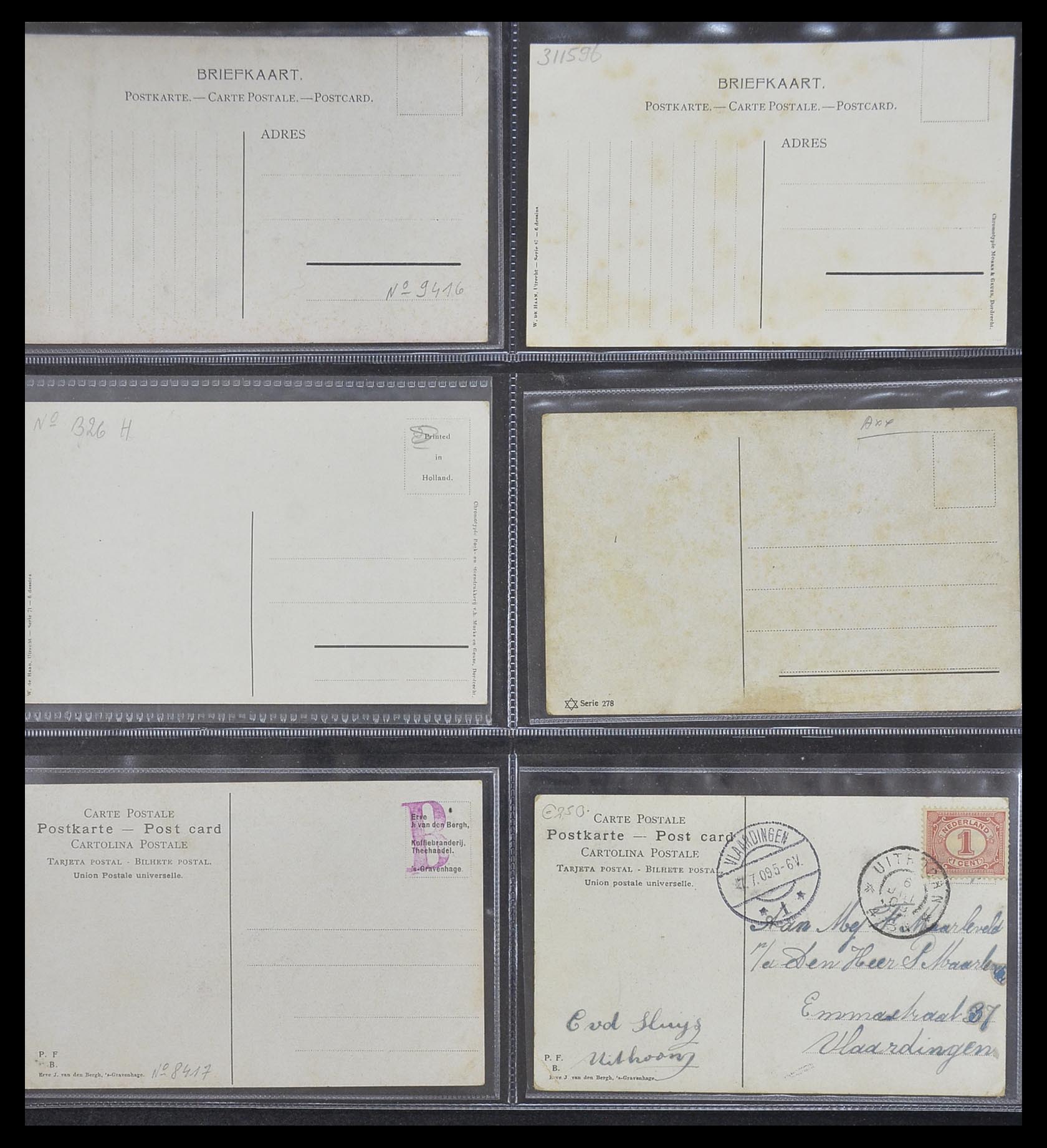 33928 172 - Postzegelverzameling 33928 Nederland ansichtkaarten 1910-1930.