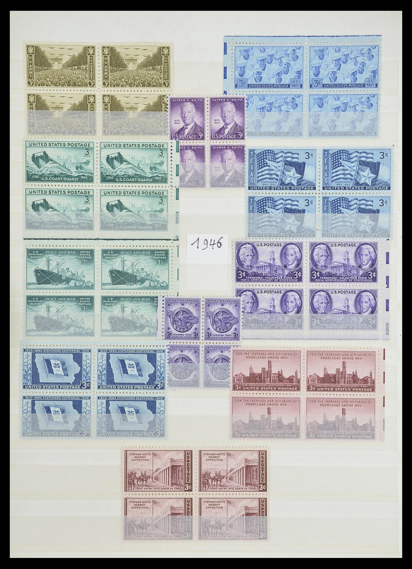 33933 002 - Postzegelverzameling 33933 USA postfris 1945-1996.