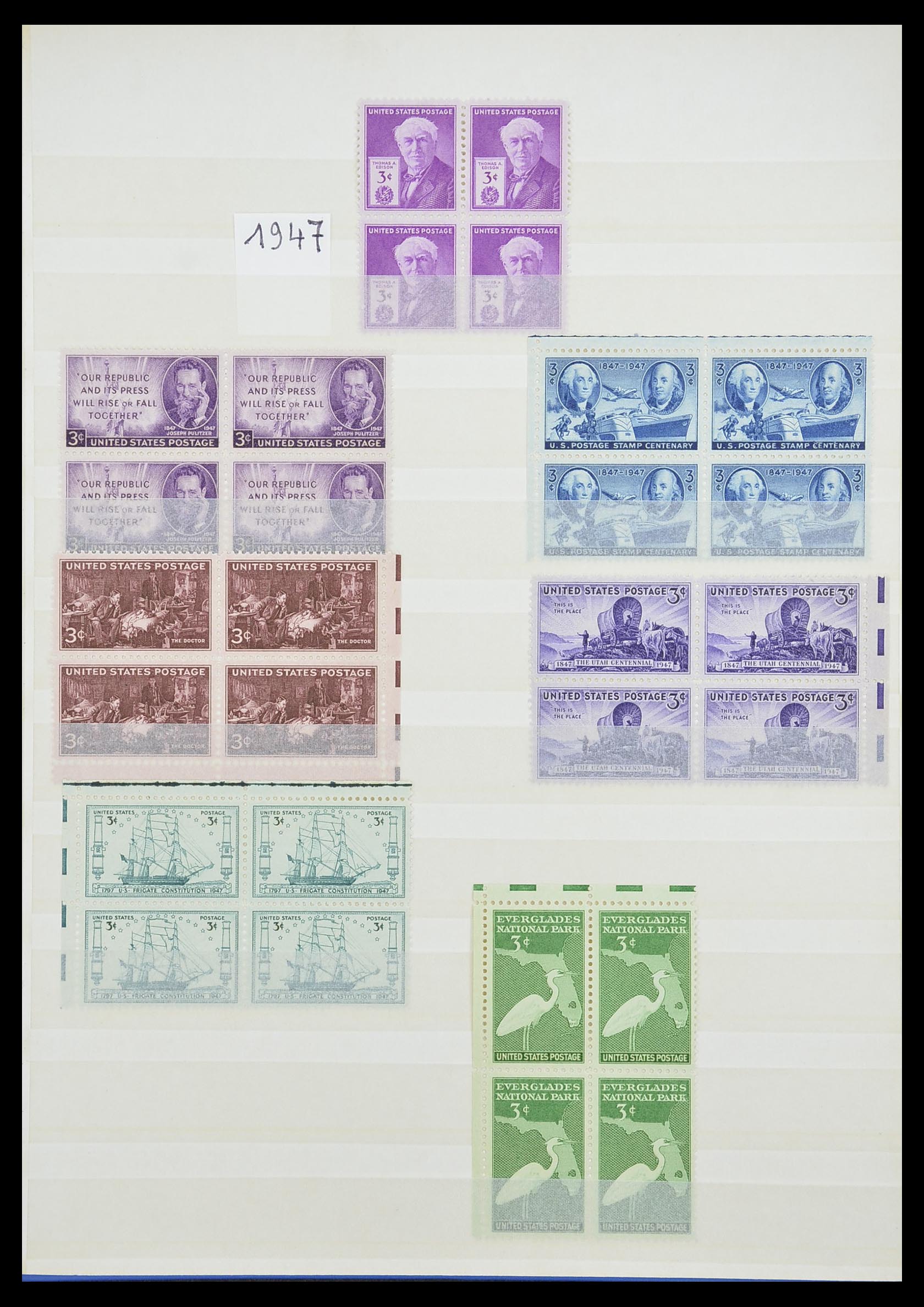33933 003 - Stamp collection 33933 USA MNH 1945-1996.