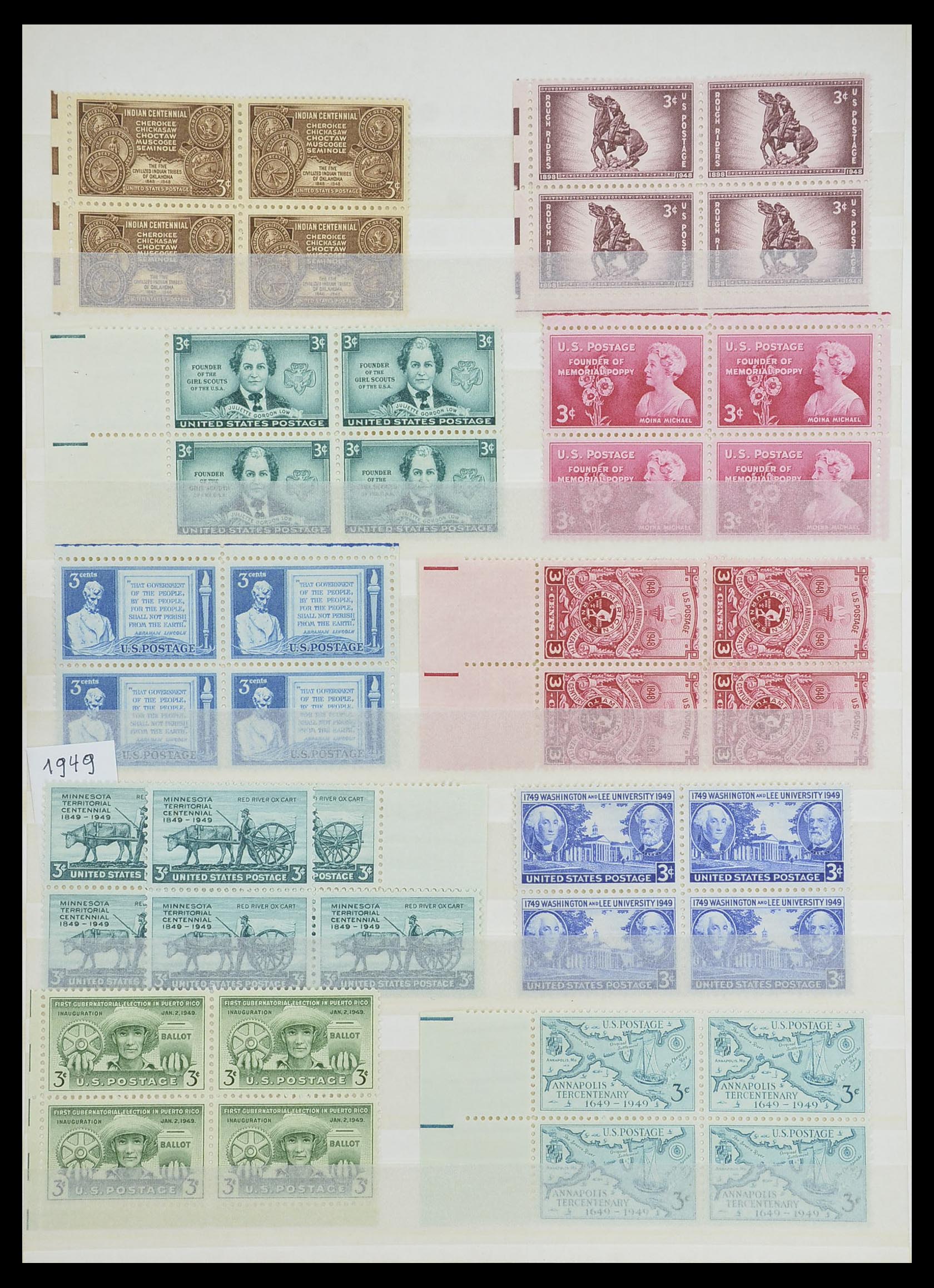 33933 006 - Stamp collection 33933 USA MNH 1945-1996.
