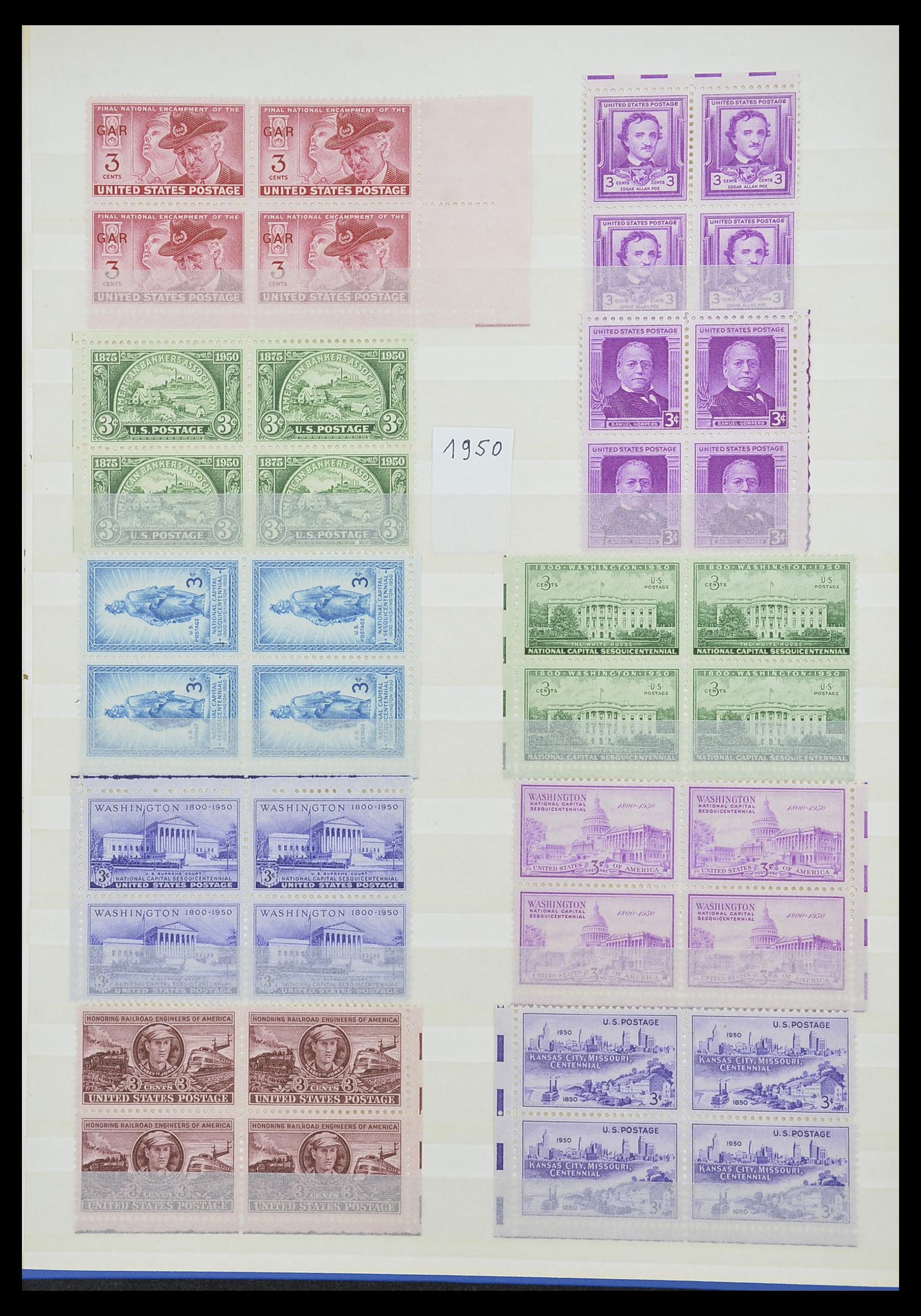 33933 007 - Postzegelverzameling 33933 USA postfris 1945-1996.