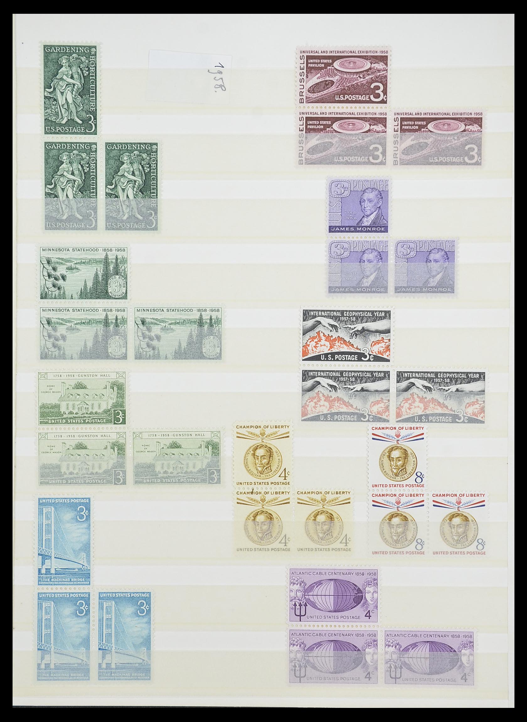 33933 015 - Postzegelverzameling 33933 USA postfris 1945-1996.