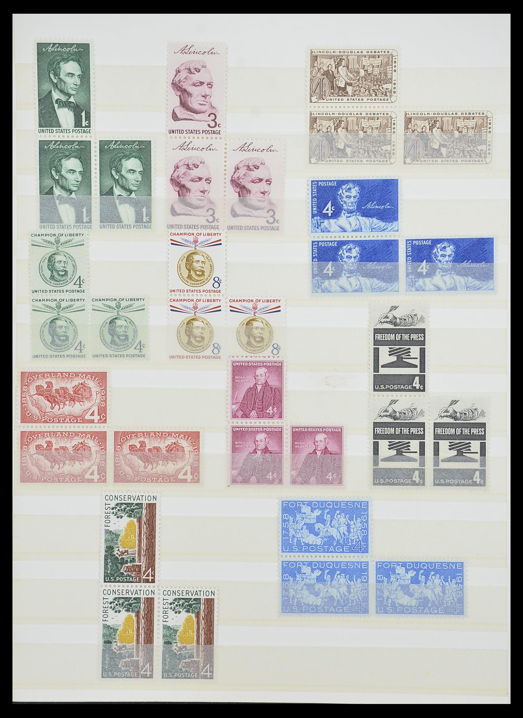 33933 016 - Stamp collection 33933 USA MNH 1945-1996.