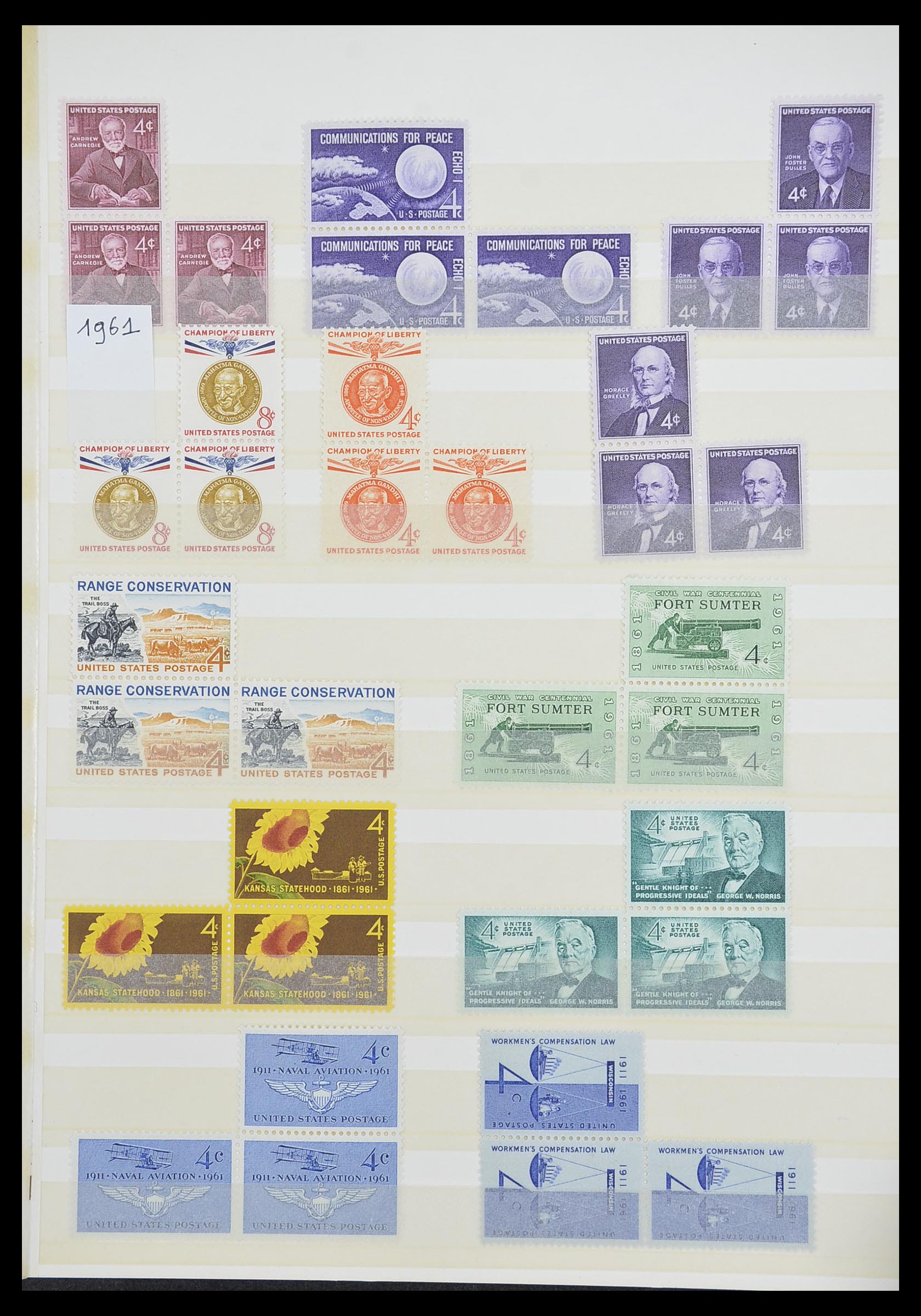 33933 021 - Stamp collection 33933 USA MNH 1945-1996.