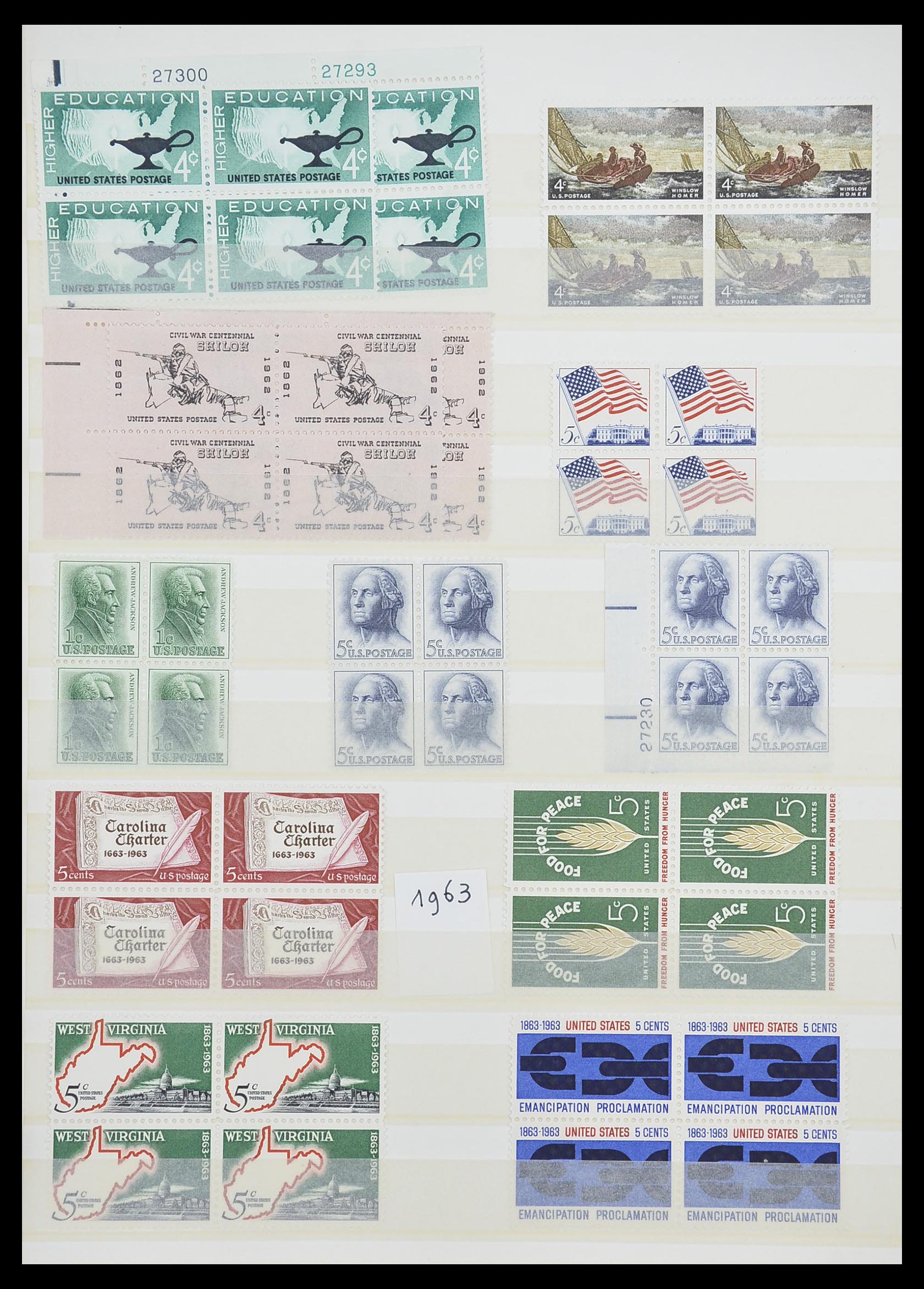 33933 024 - Postzegelverzameling 33933 USA postfris 1945-1996.