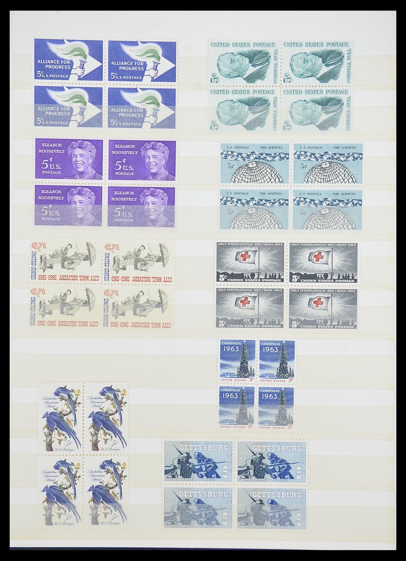 33933 025 - Postzegelverzameling 33933 USA postfris 1945-1996.