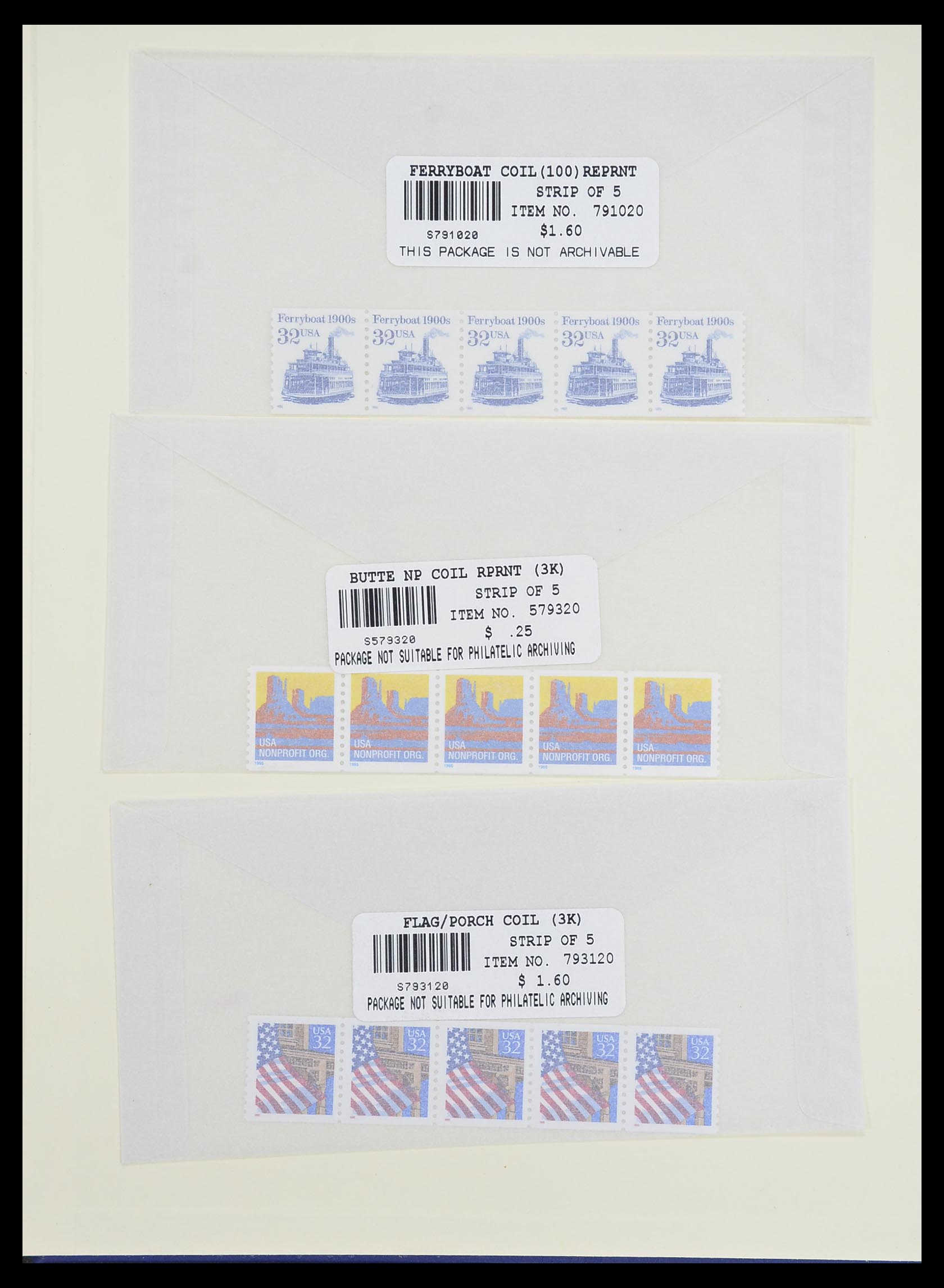 33933 059 - Stamp collection 33933 USA MNH 1945-1996.