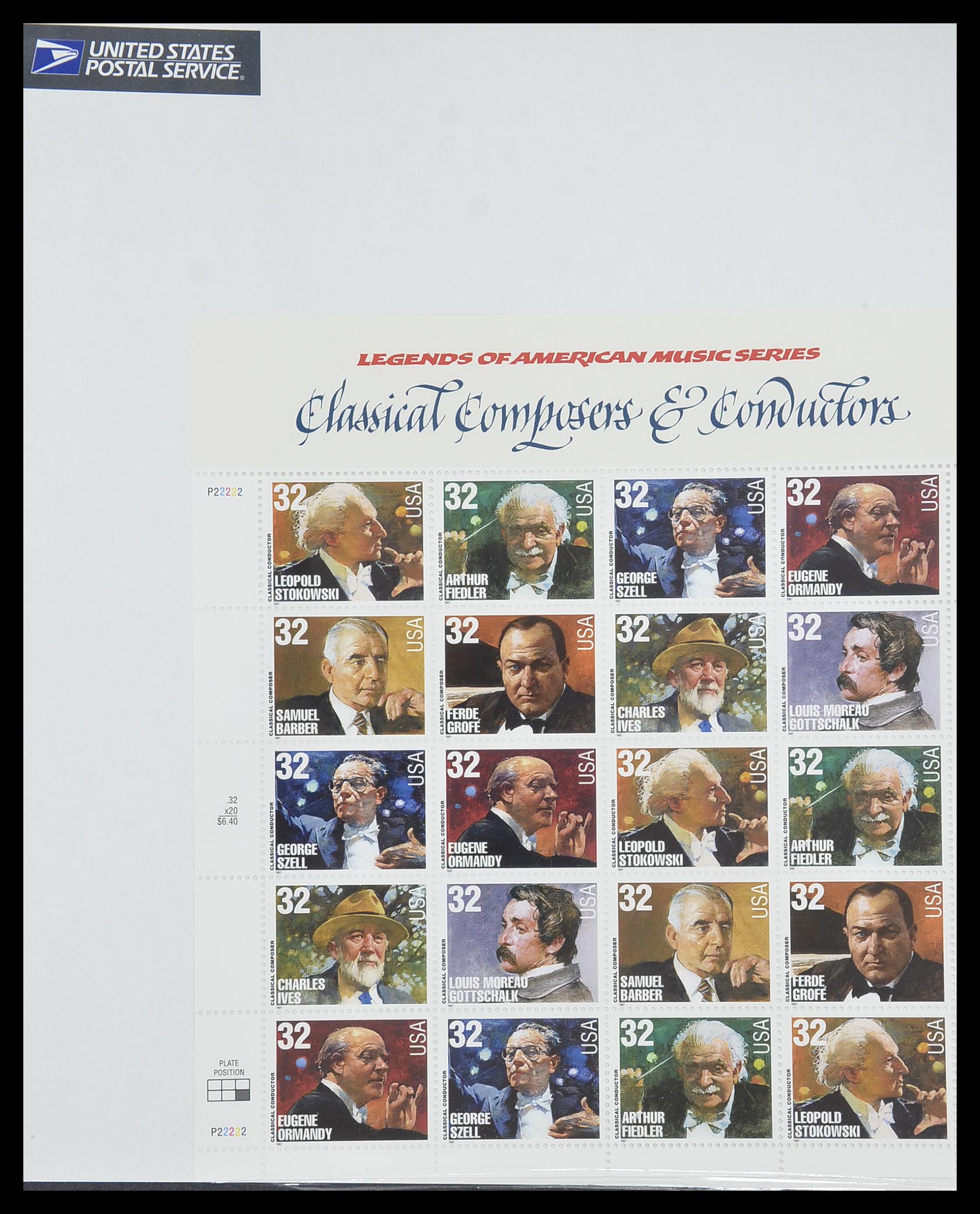 33933 078 - Stamp collection 33933 USA MNH 1945-1996.