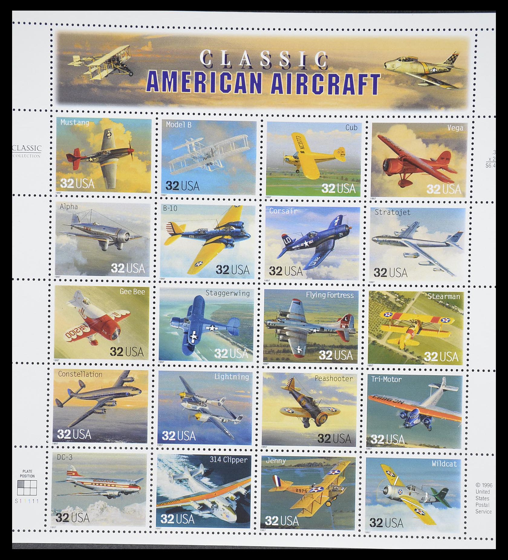 33933 085 - Postzegelverzameling 33933 USA postfris 1945-1996.