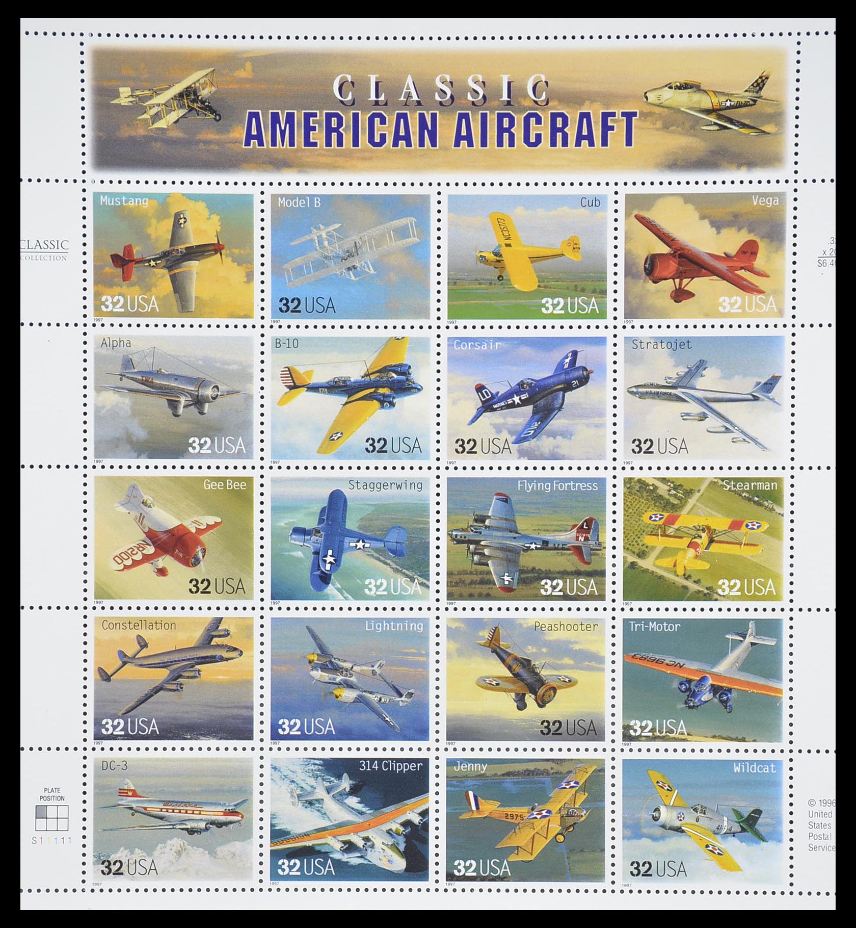 33933 087 - Stamp collection 33933 USA MNH 1945-1996.