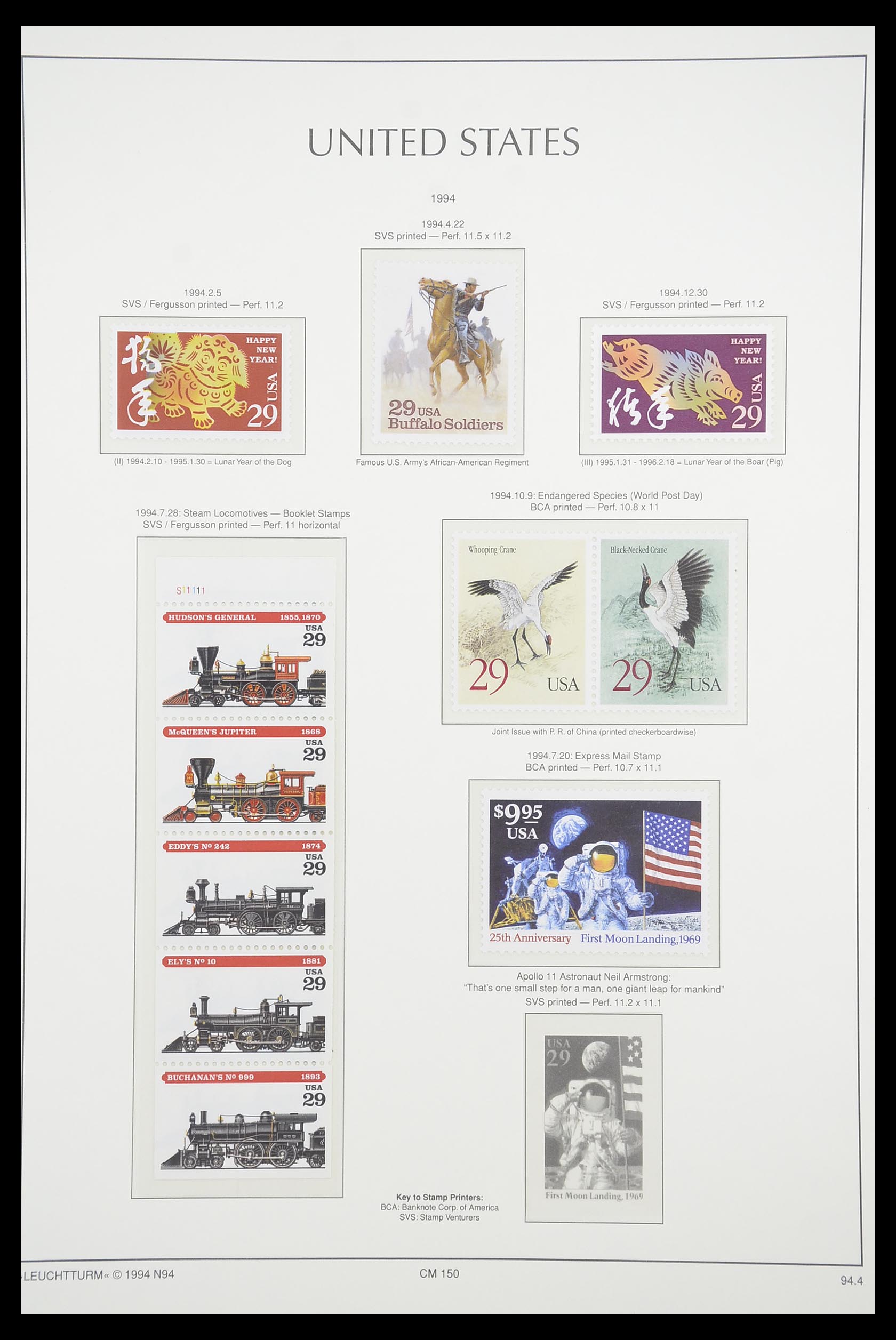 33933 094 - Postzegelverzameling 33933 USA postfris 1945-1996.