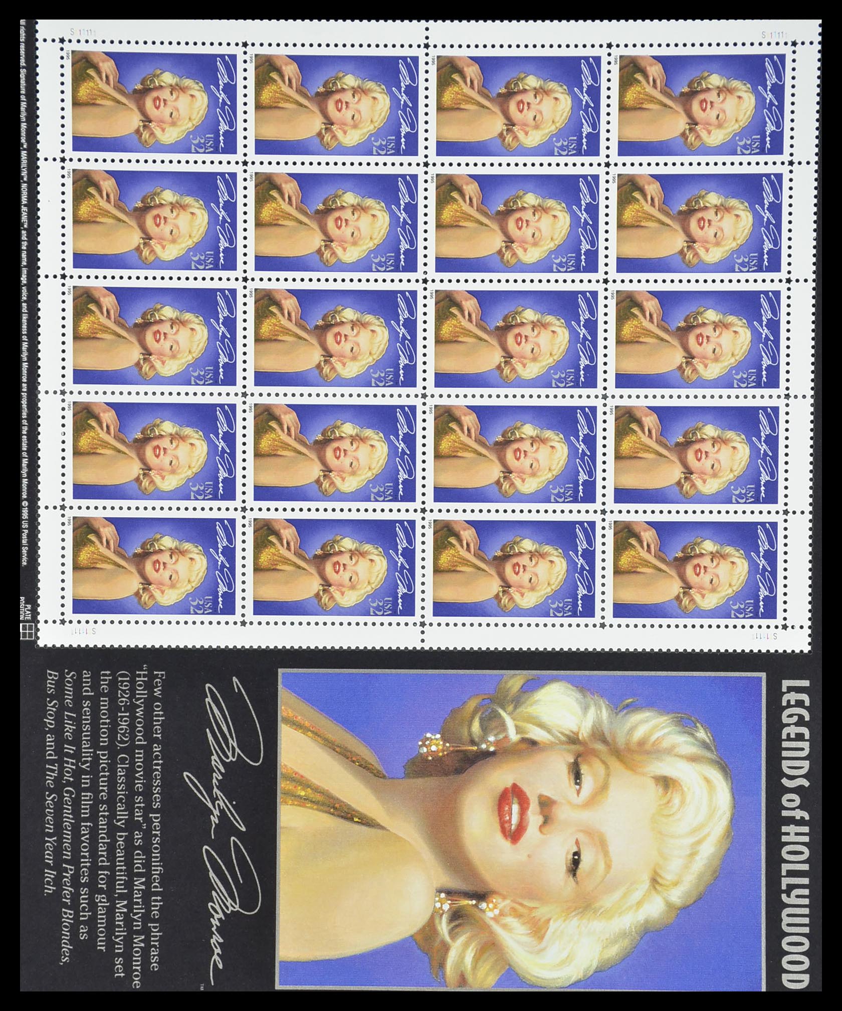 33933 104 - Stamp collection 33933 USA MNH 1945-1996.