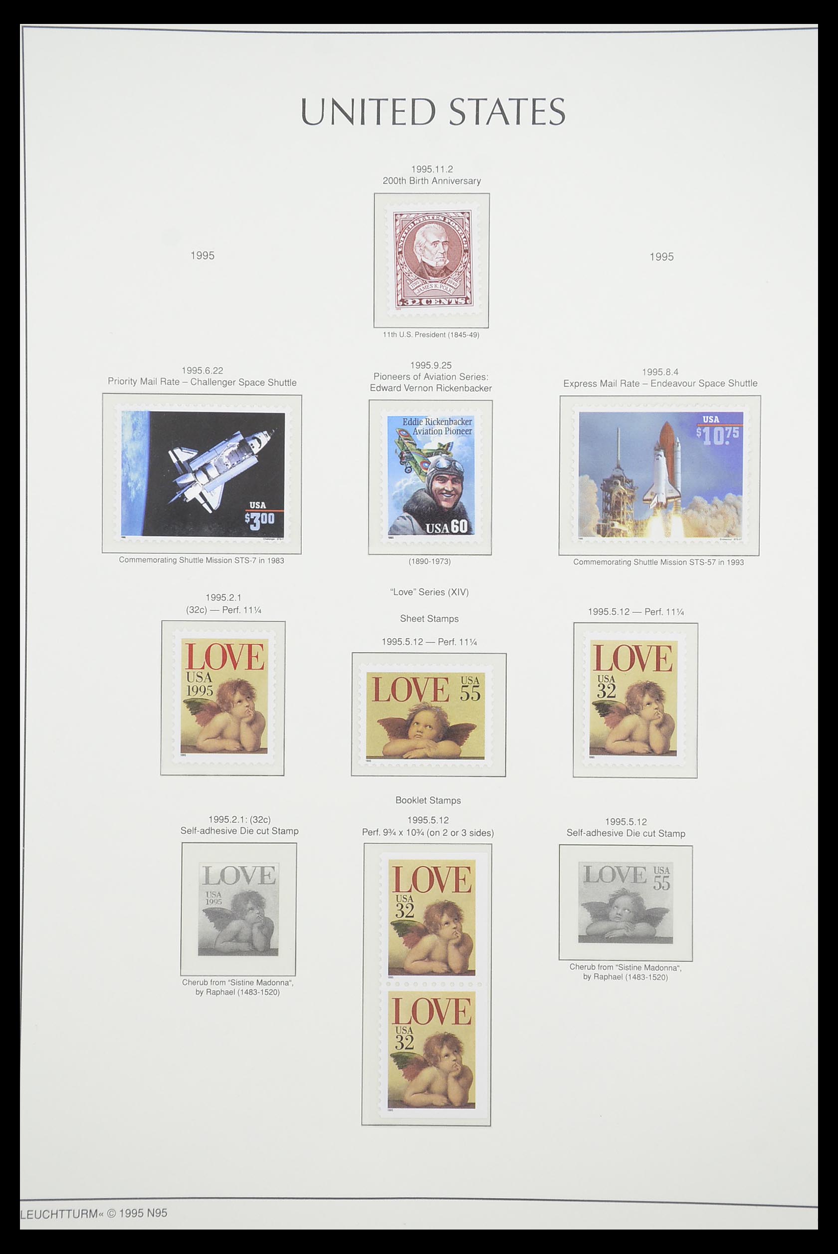 33933 110 - Stamp collection 33933 USA MNH 1945-1996.