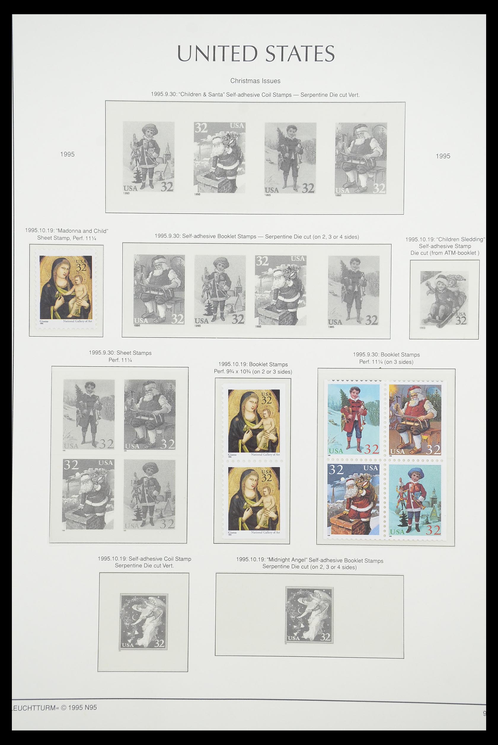 33933 111 - Stamp collection 33933 USA MNH 1945-1996.