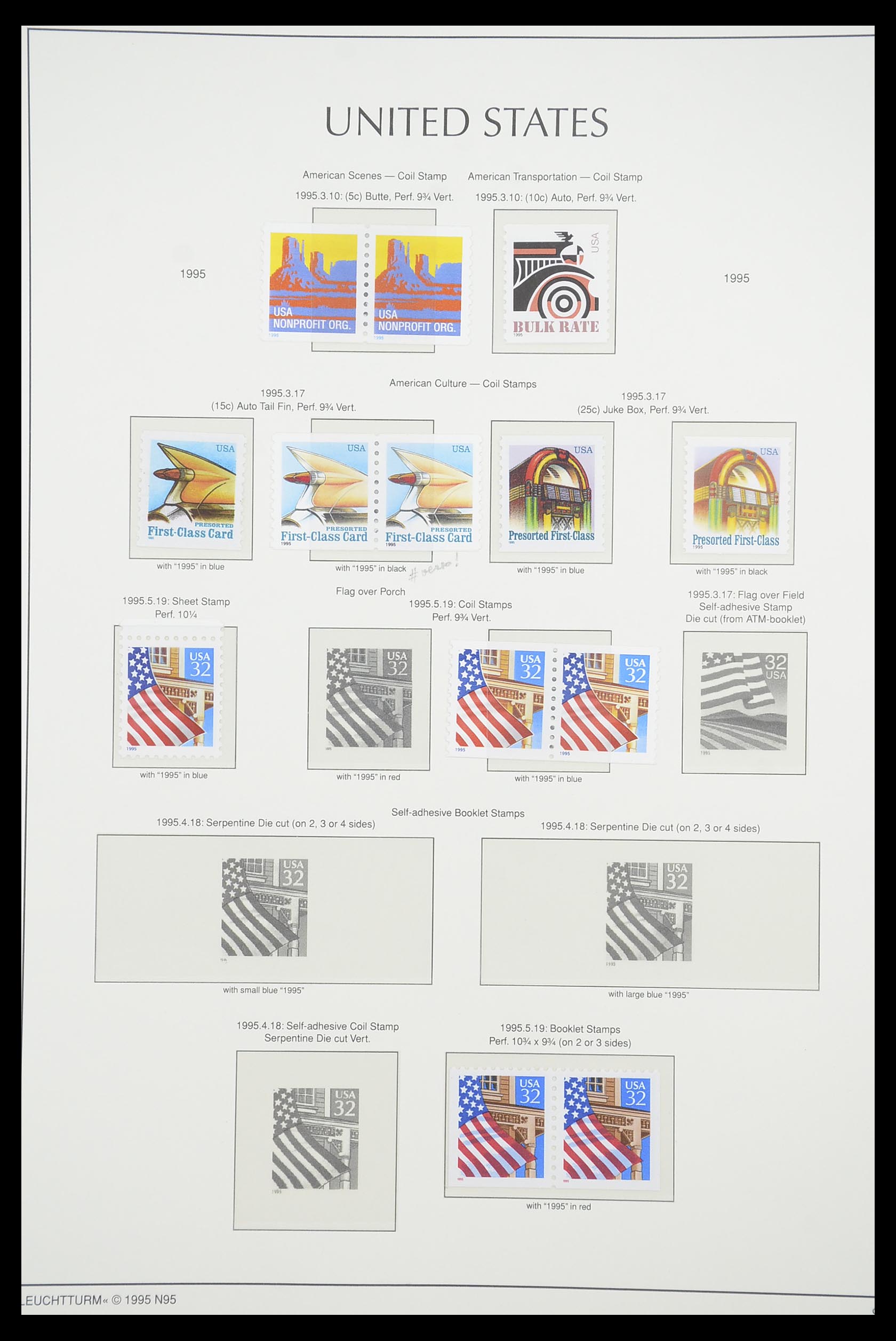 33933 112 - Stamp collection 33933 USA MNH 1945-1996.