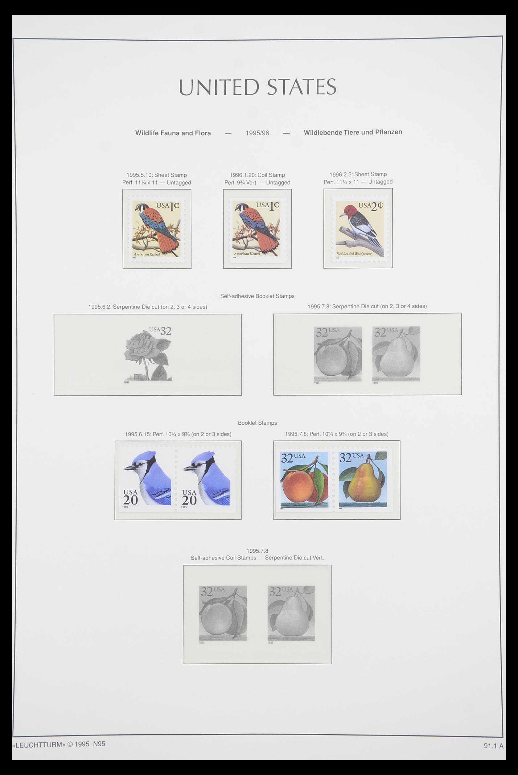 33933 114 - Stamp collection 33933 USA MNH 1945-1996.
