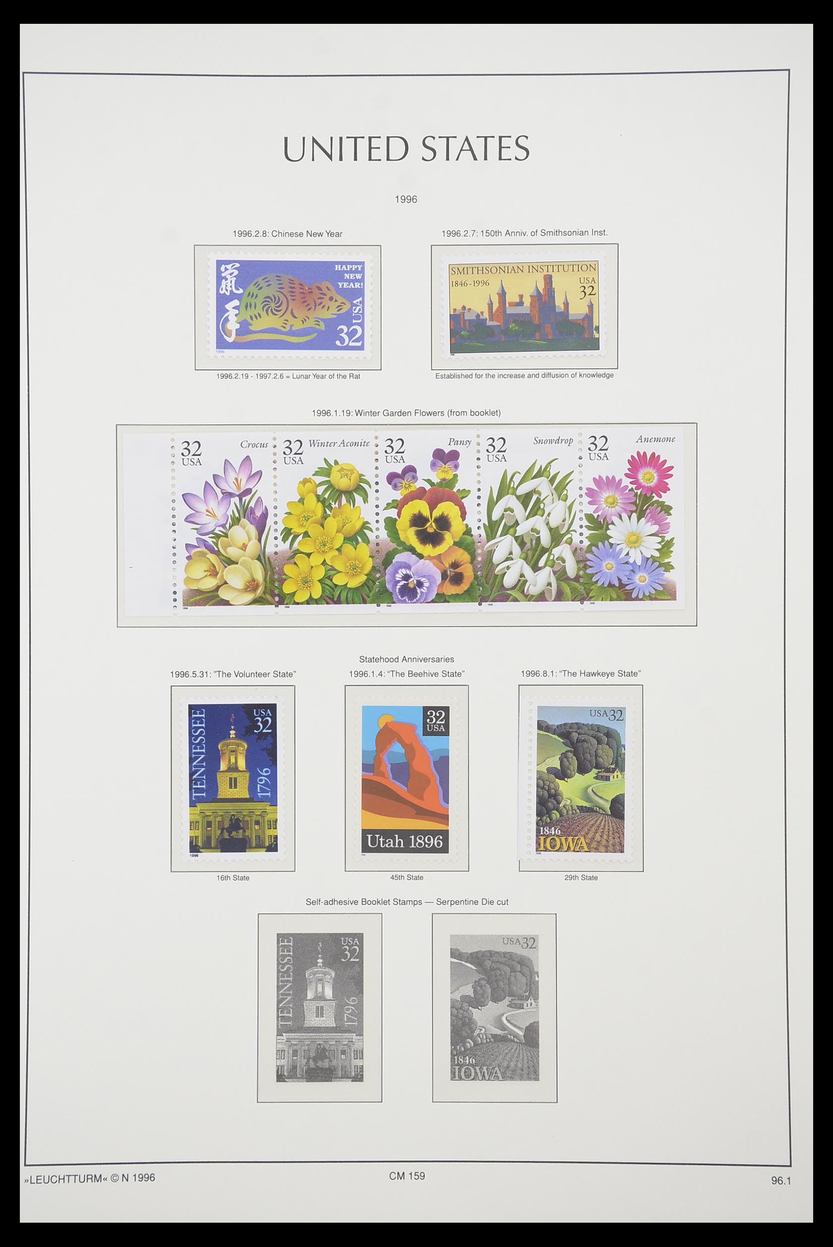 33933 116 - Stamp collection 33933 USA MNH 1945-1996.