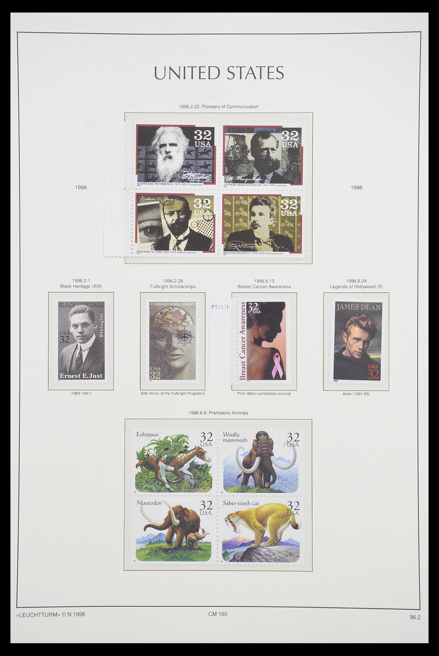 33933 117 - Stamp collection 33933 USA MNH 1945-1996.