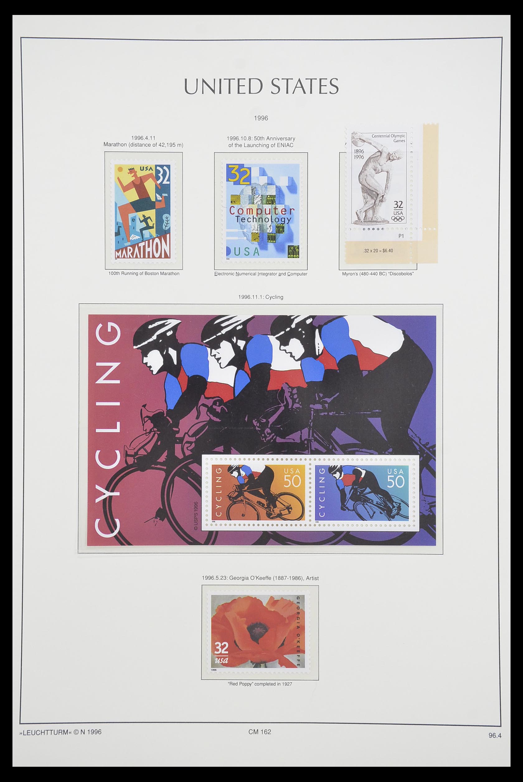 33933 119 - Stamp collection 33933 USA MNH 1945-1996.