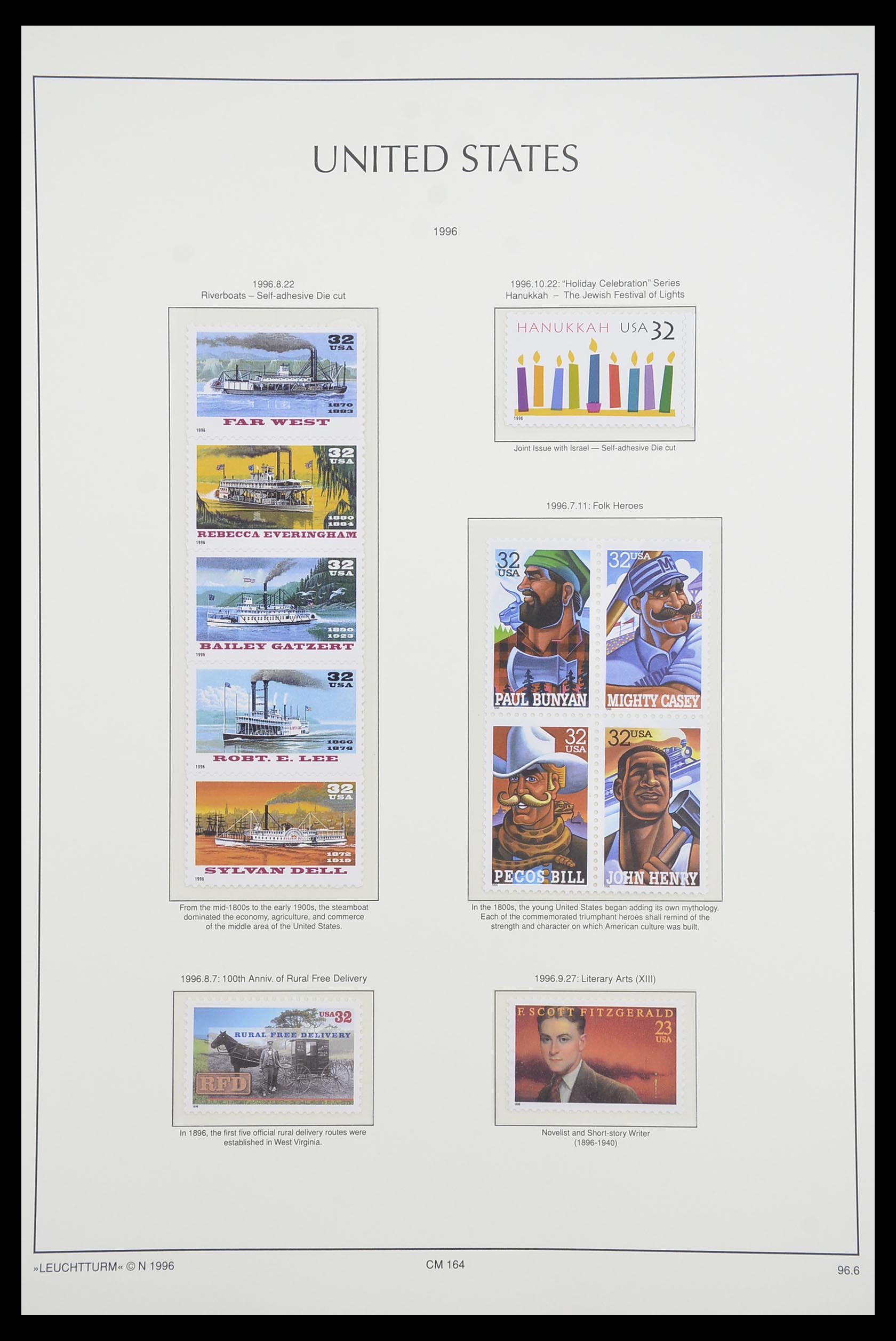 33933 121 - Stamp collection 33933 USA MNH 1945-1996.
