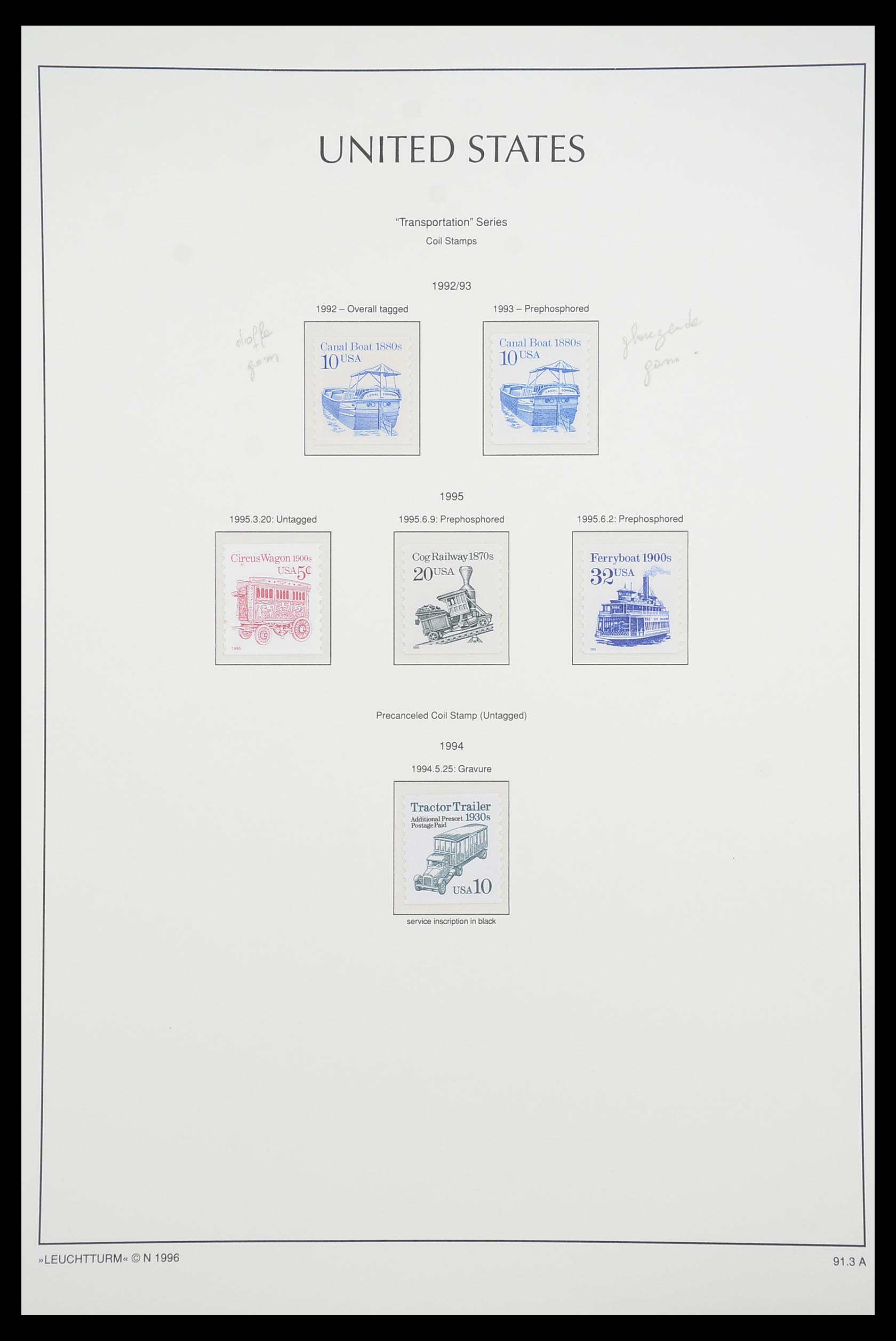 33933 125 - Stamp collection 33933 USA MNH 1945-1996.