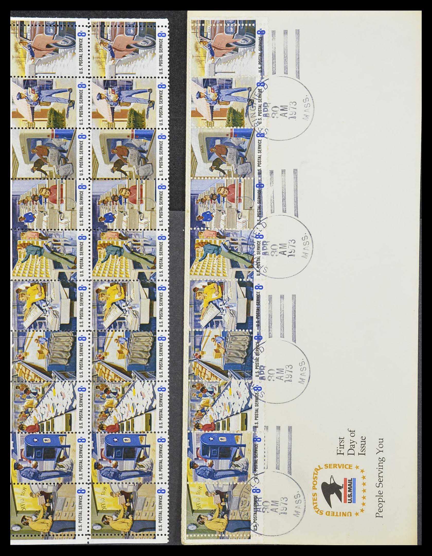 33933 130 - Stamp collection 33933 USA MNH 1945-1996.