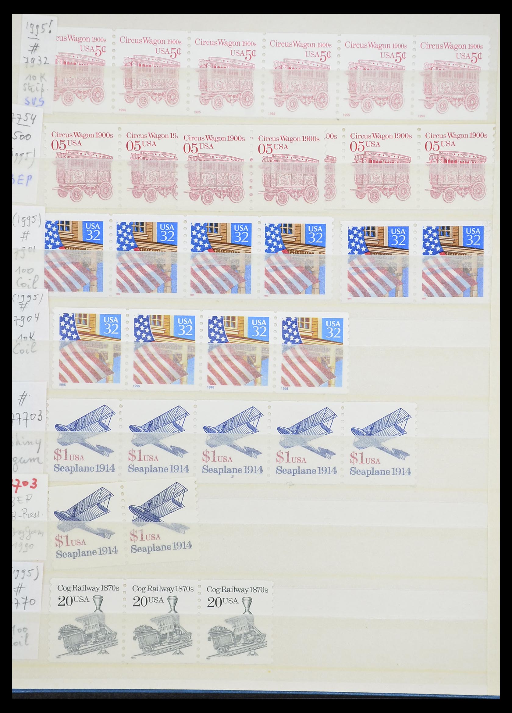33933 142 - Stamp collection 33933 USA MNH 1945-1996.