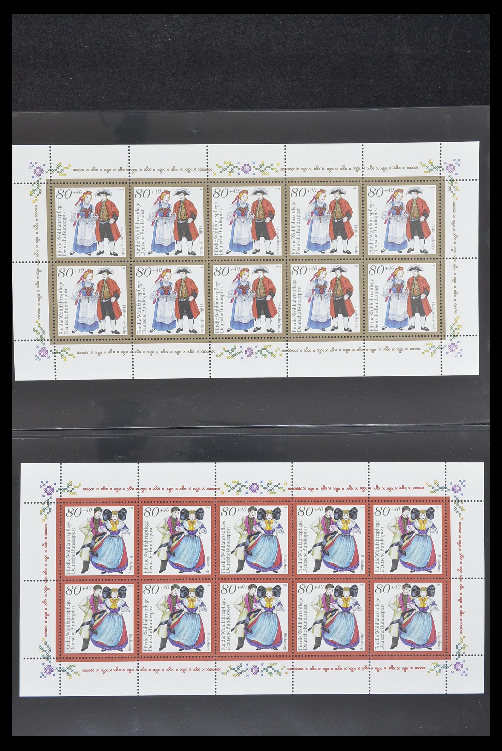 33936 002 - Stamp collection 33936 Bundespost kleinbogen 1994-2000.