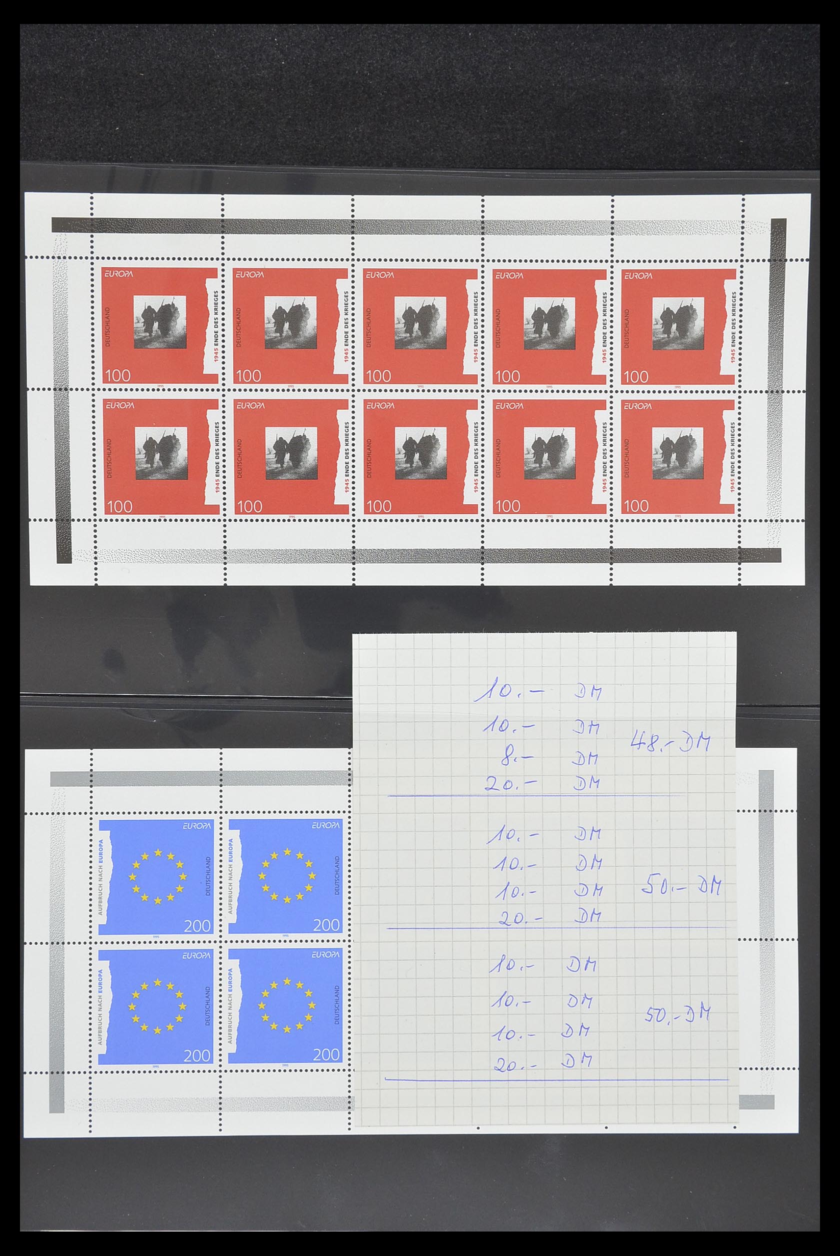 33936 018 - Postzegelverzameling 33936 Bundespost kleinbogen 1994-2000.