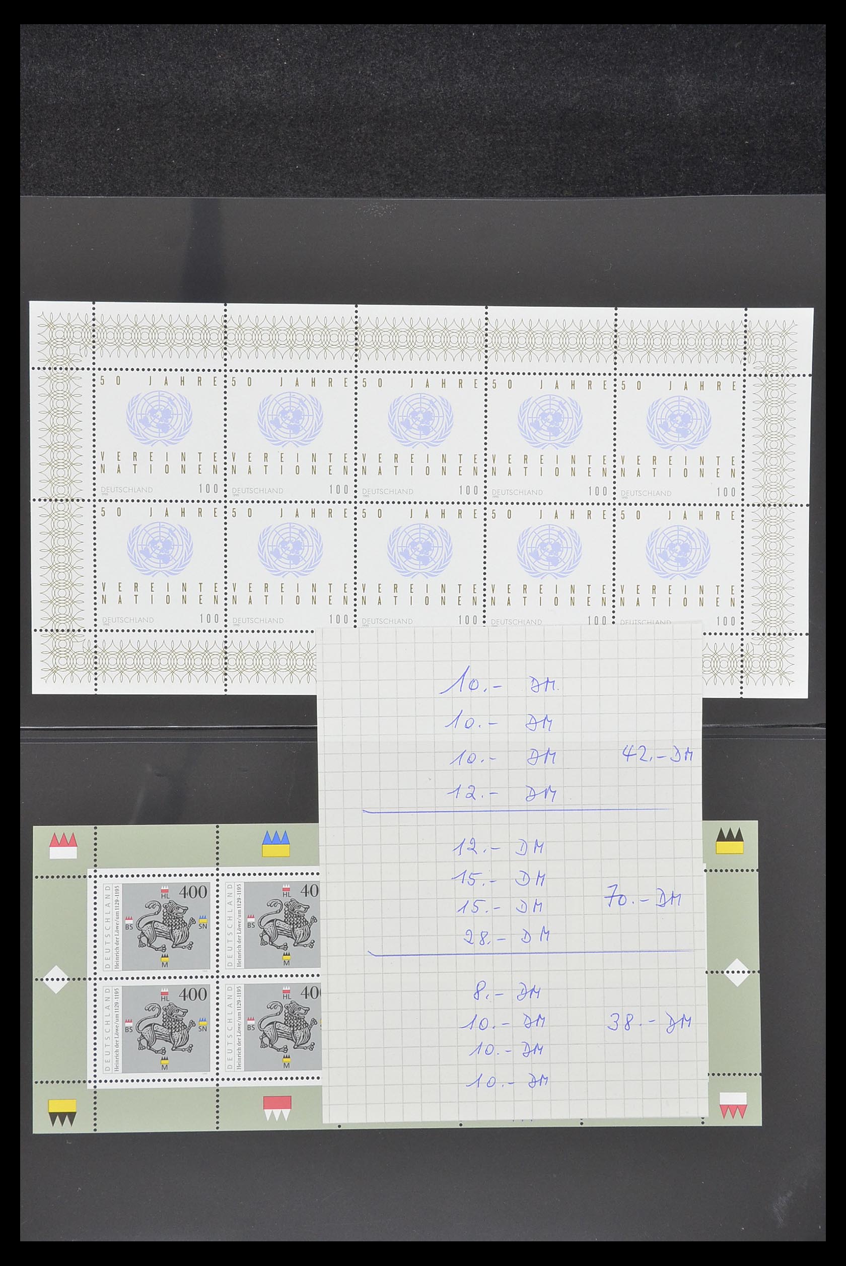 33936 024 - Postzegelverzameling 33936 Bundespost kleinbogen 1994-2000.