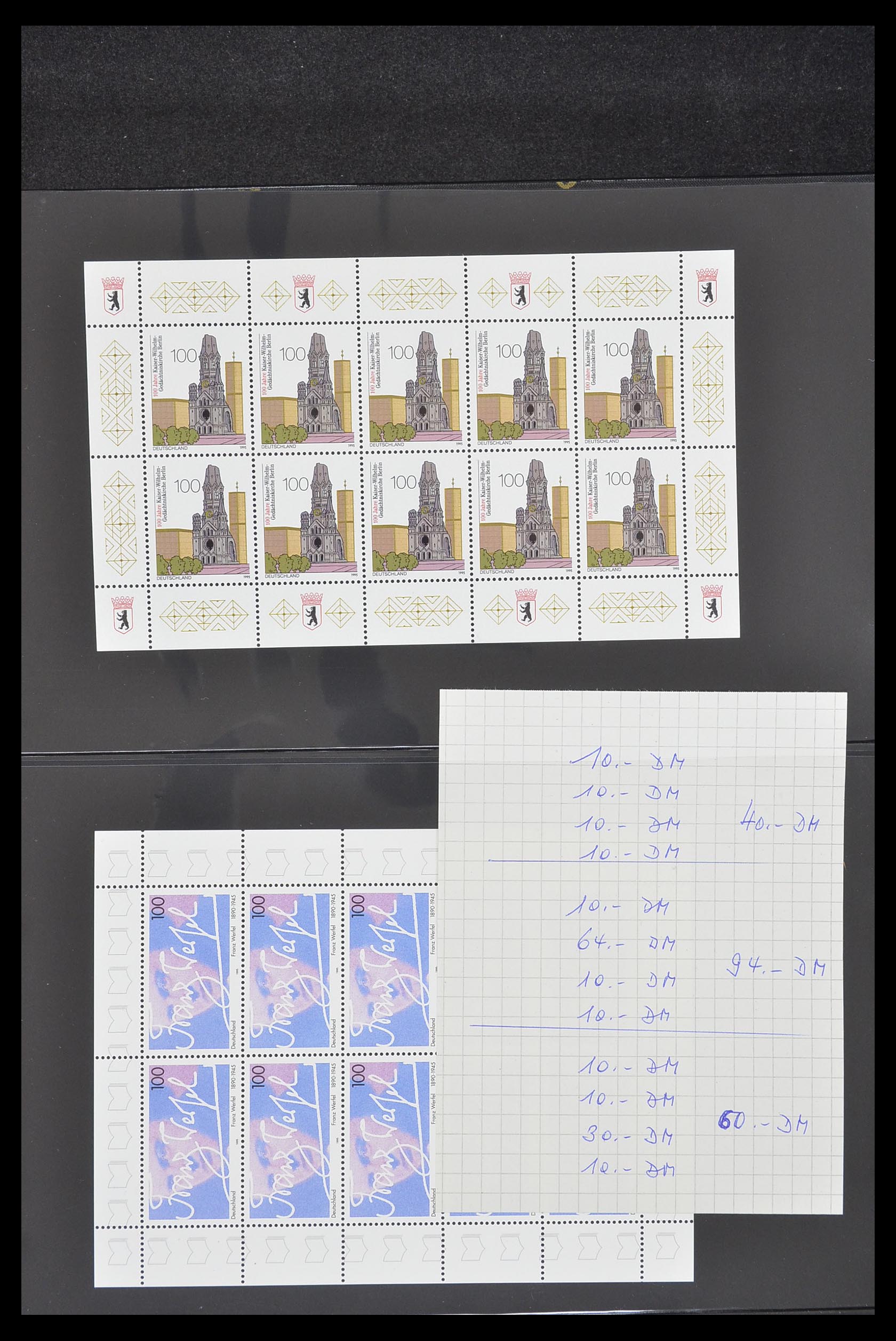 33936 028 - Postzegelverzameling 33936 Bundespost kleinbogen 1994-2000.