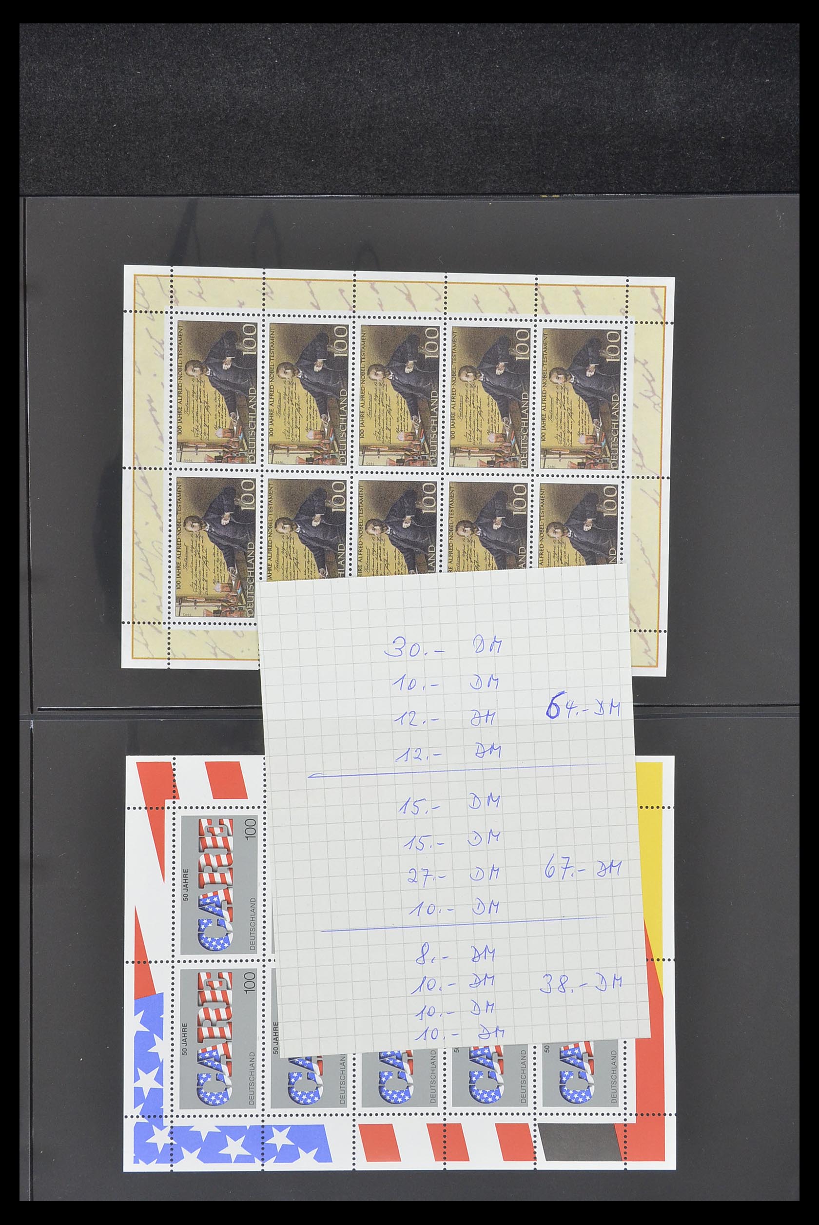 33936 034 - Postzegelverzameling 33936 Bundespost kleinbogen 1994-2000.