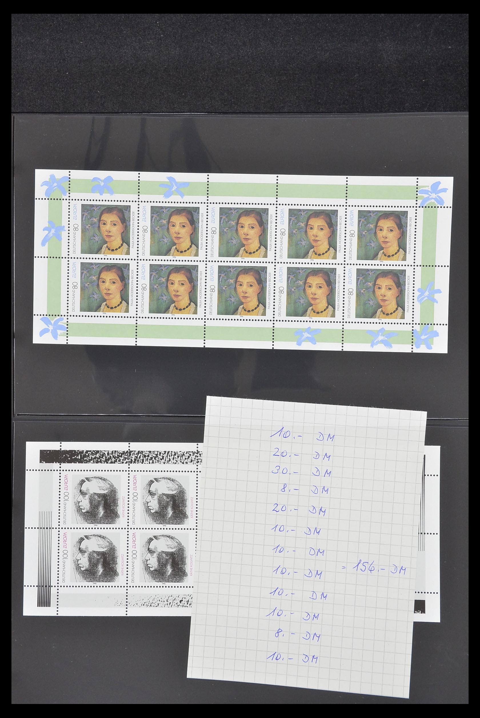 33936 046 - Postzegelverzameling 33936 Bundespost kleinbogen 1994-2000.