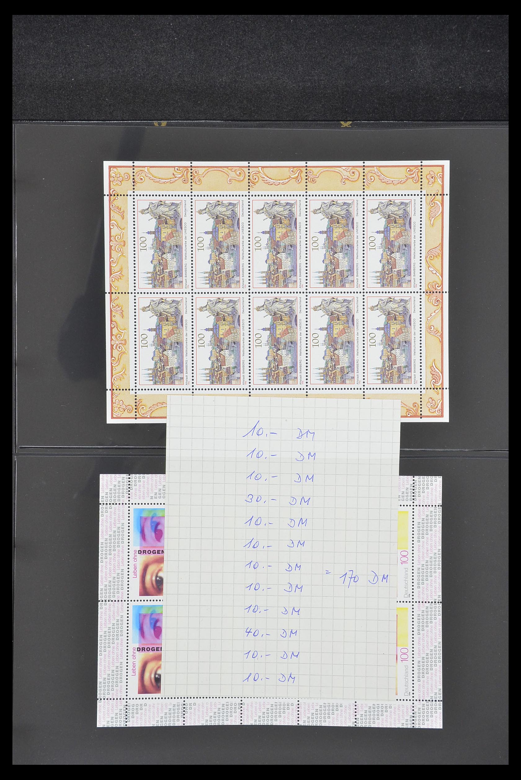 33936 058 - Postzegelverzameling 33936 Bundespost kleinbogen 1994-2000.