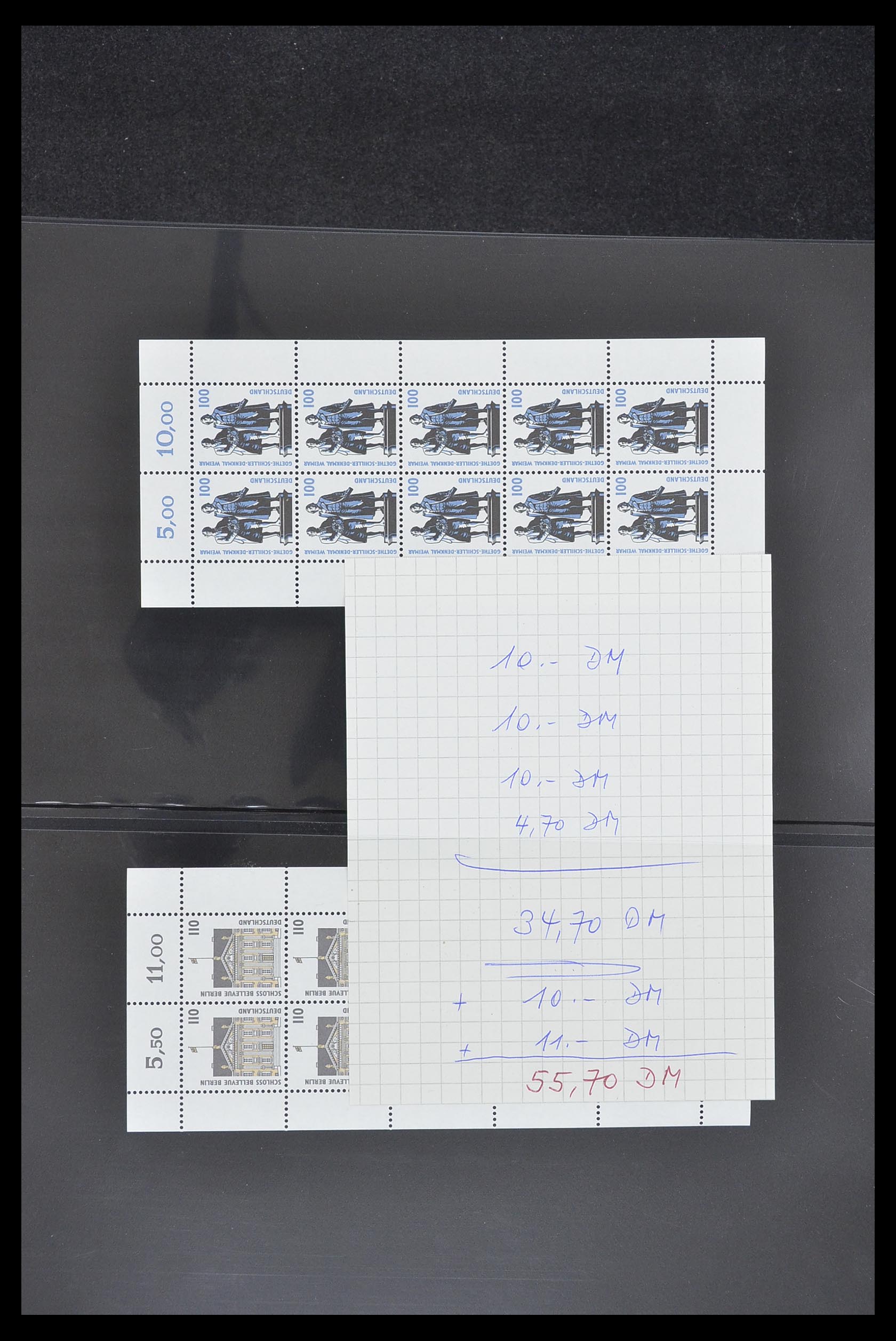 33936 079 - Stamp collection 33936 Bundespost kleinbogen 1994-2000.