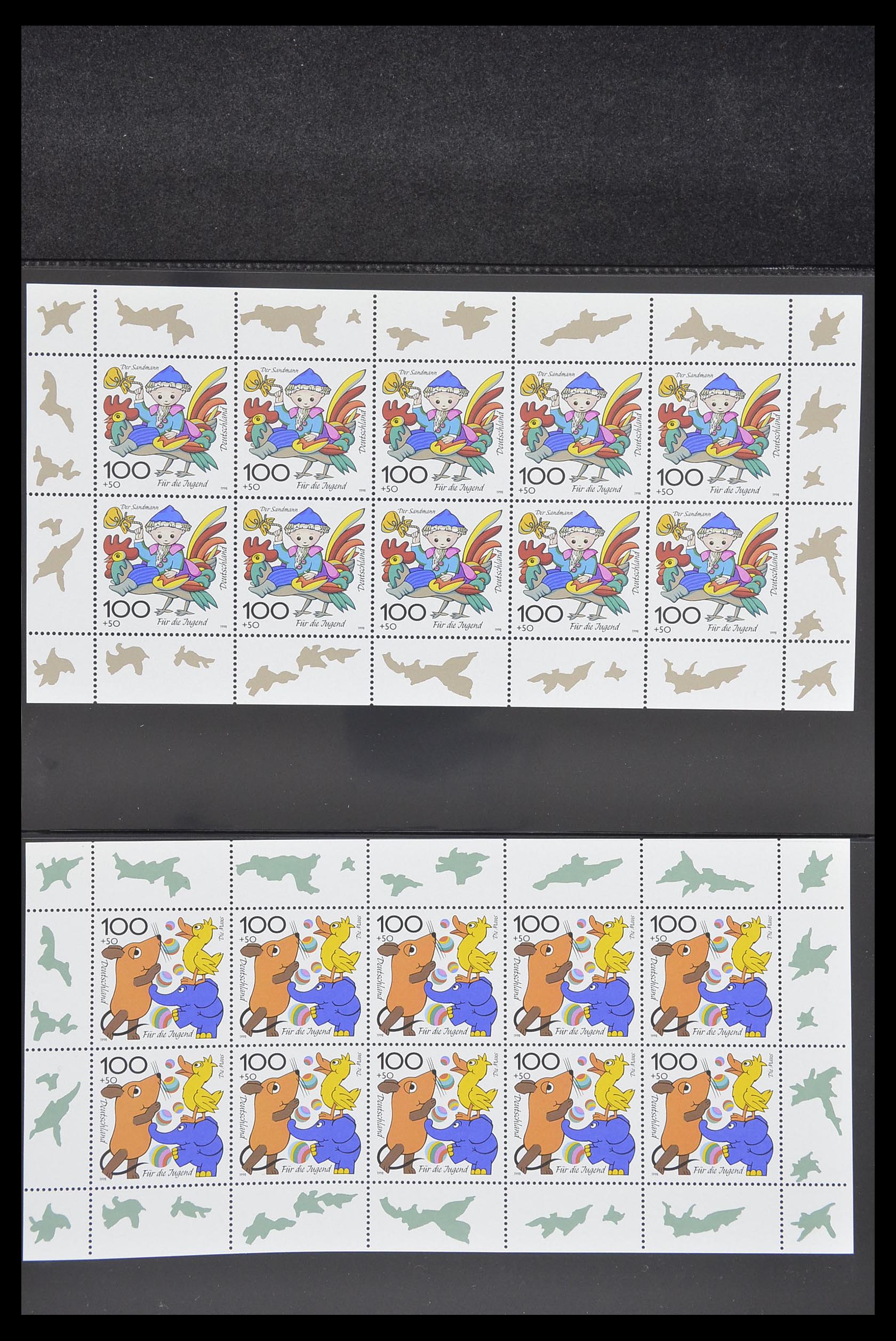 33936 100 - Stamp collection 33936 Bundespost kleinbogen 1994-2000.