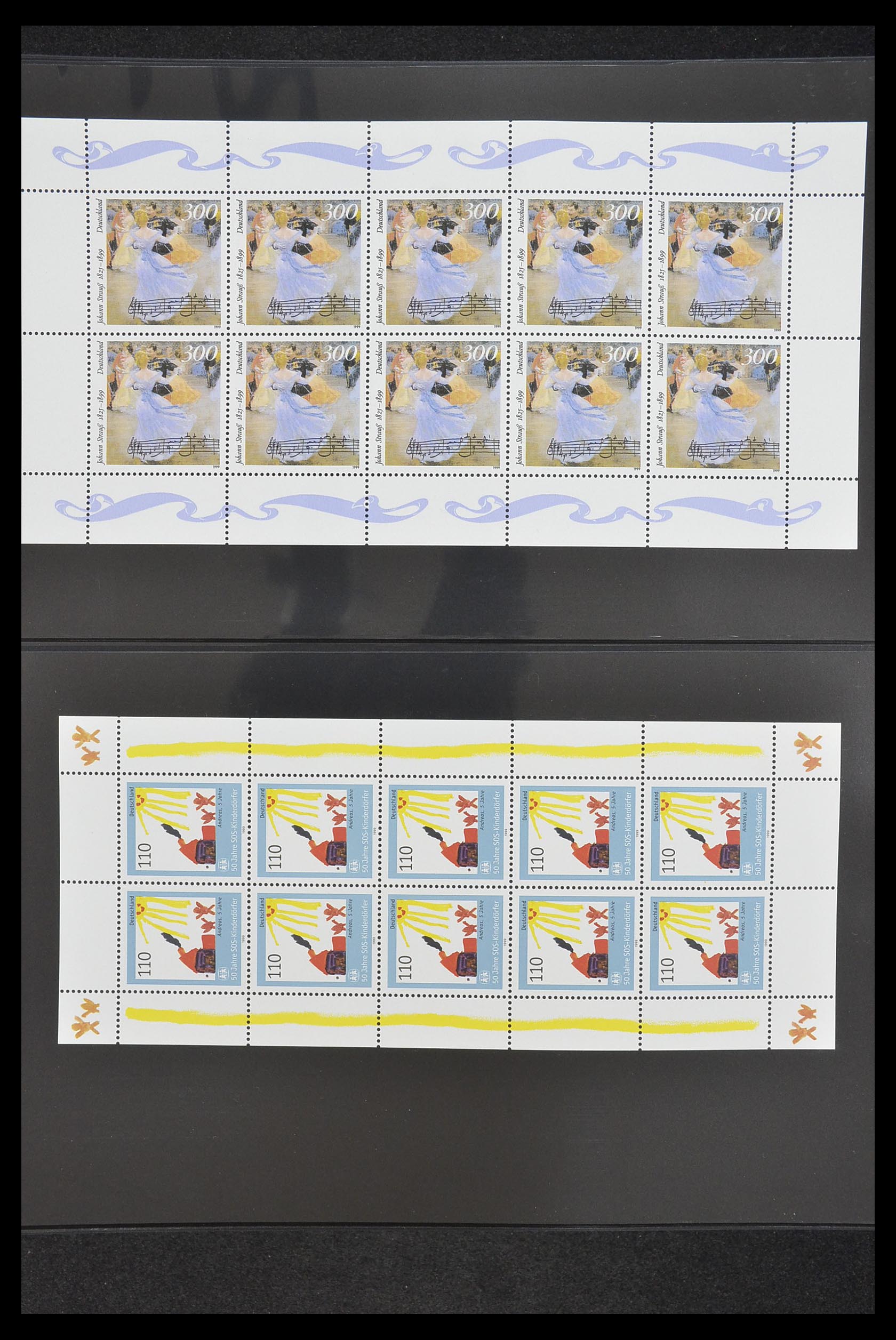 33936 135 - Stamp collection 33936 Bundespost kleinbogen 1994-2000.