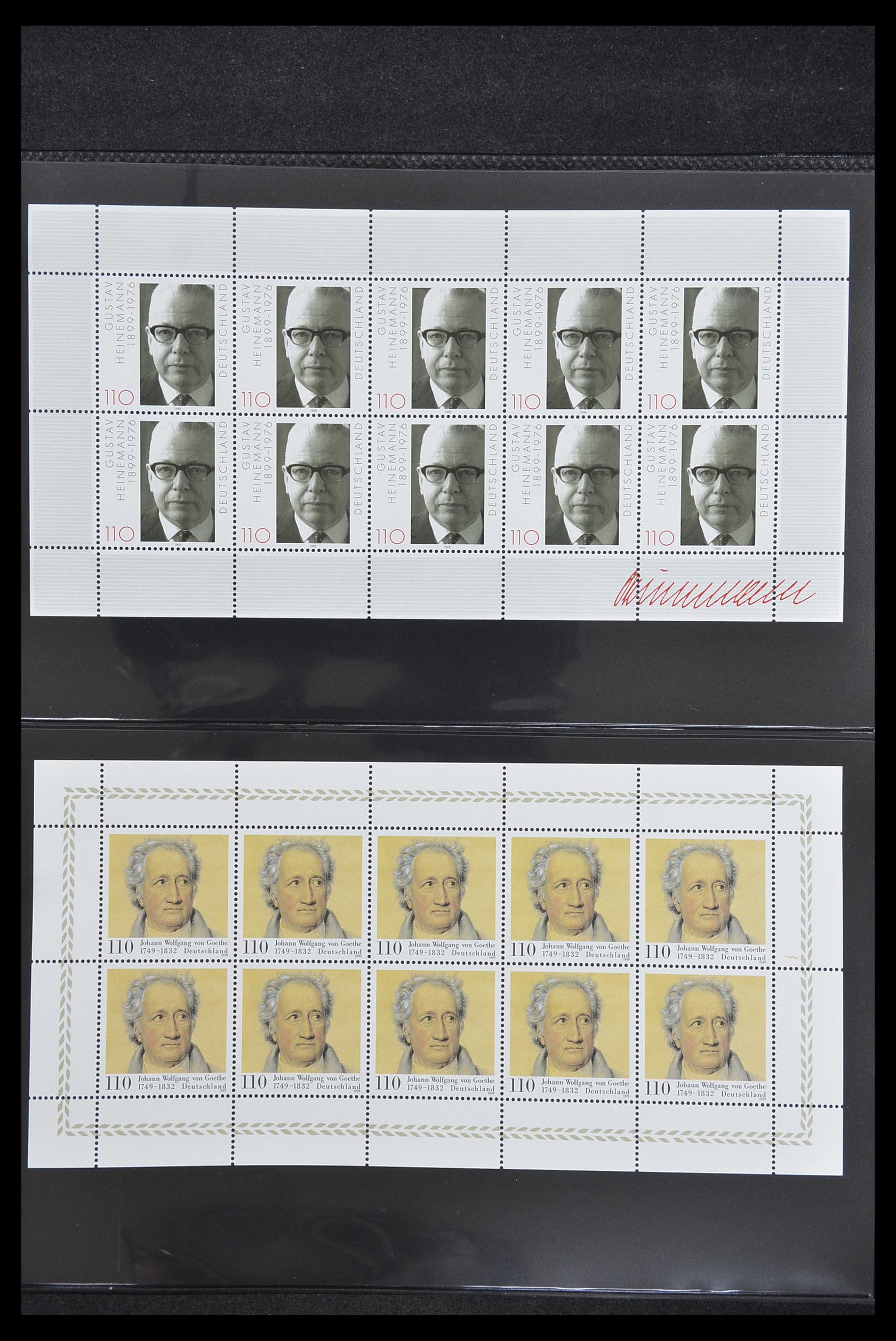33936 138 - Stamp collection 33936 Bundespost kleinbogen 1994-2000.