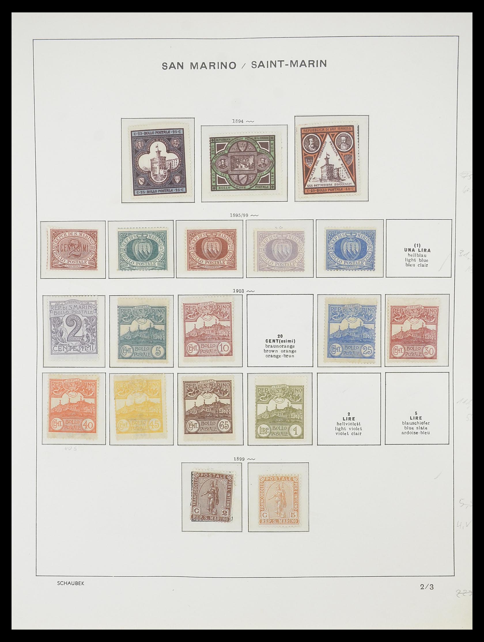 33937 002 - Postzegelverzameling 33937 San Marino 1877-1983.