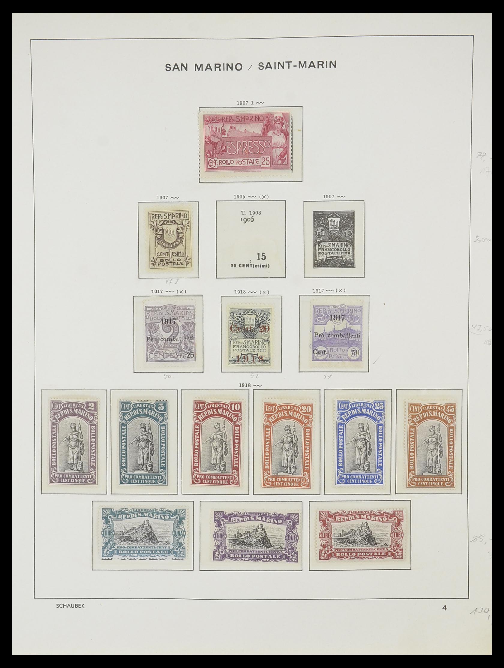 33937 003 - Stamp collection 33937 San Marino 1877-1983.