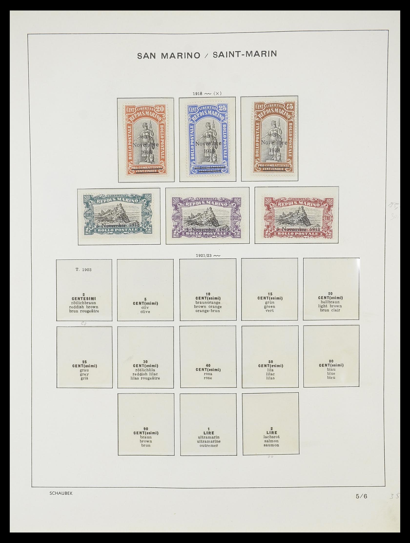 33937 004 - Stamp collection 33937 San Marino 1877-1983.